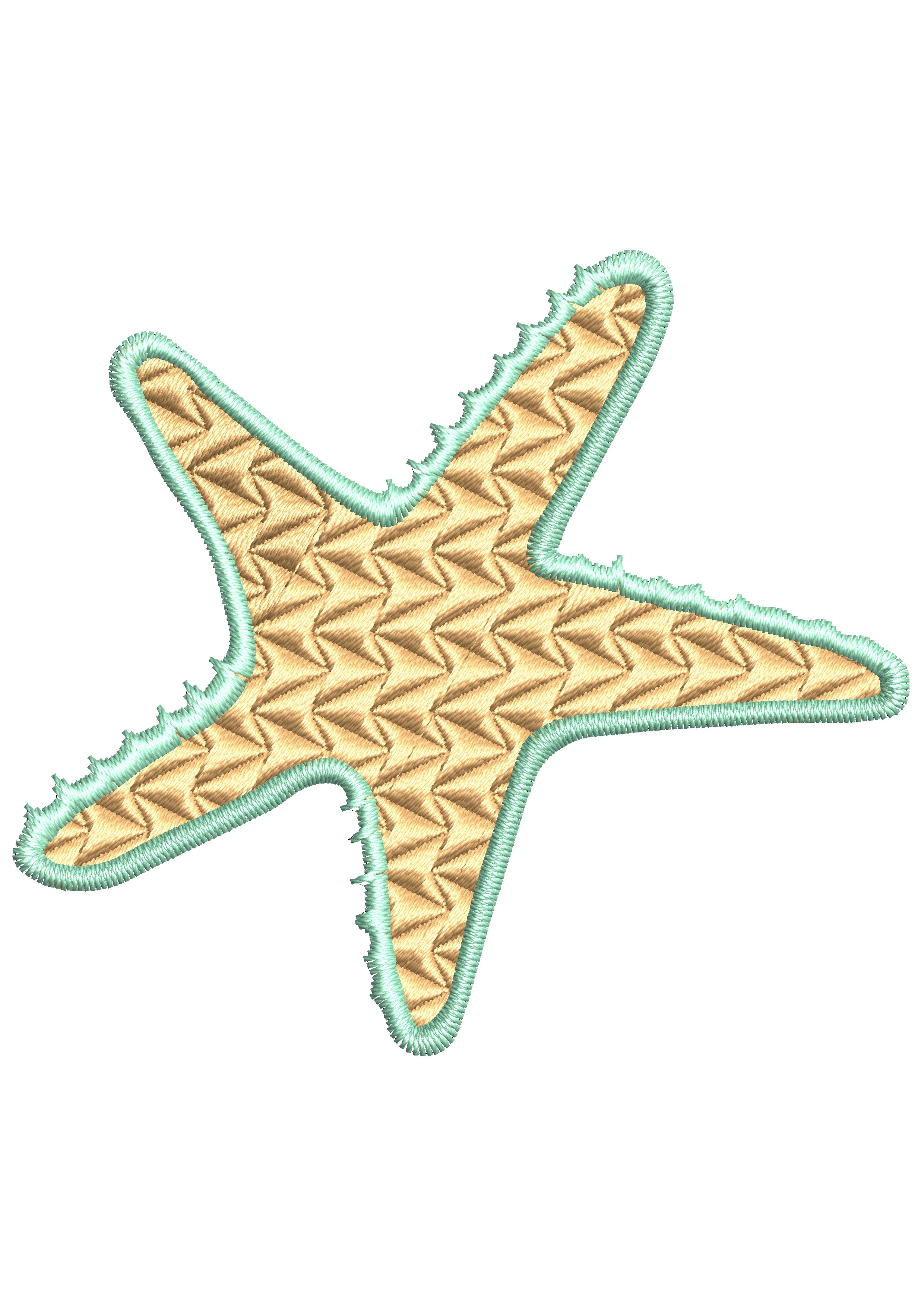 Starfish Embroidery Design