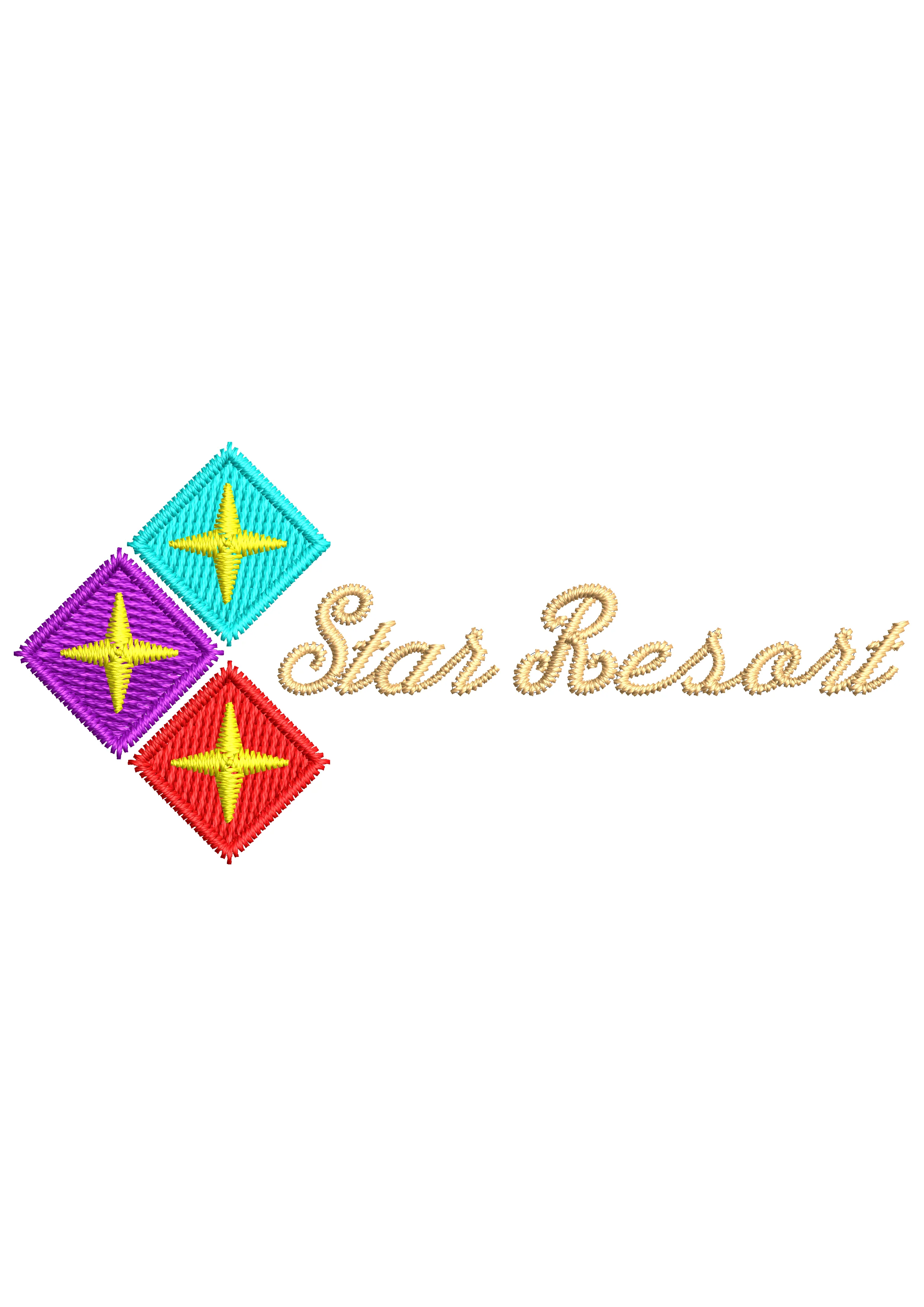 Starresort Embroidery Design