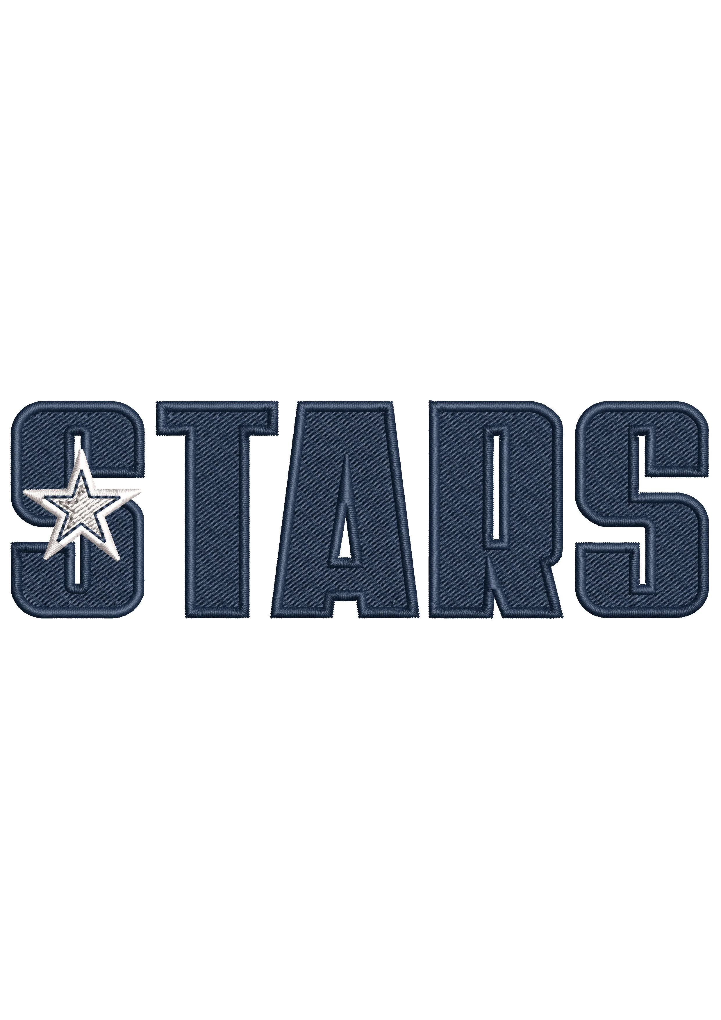 Stars Embroidery Design