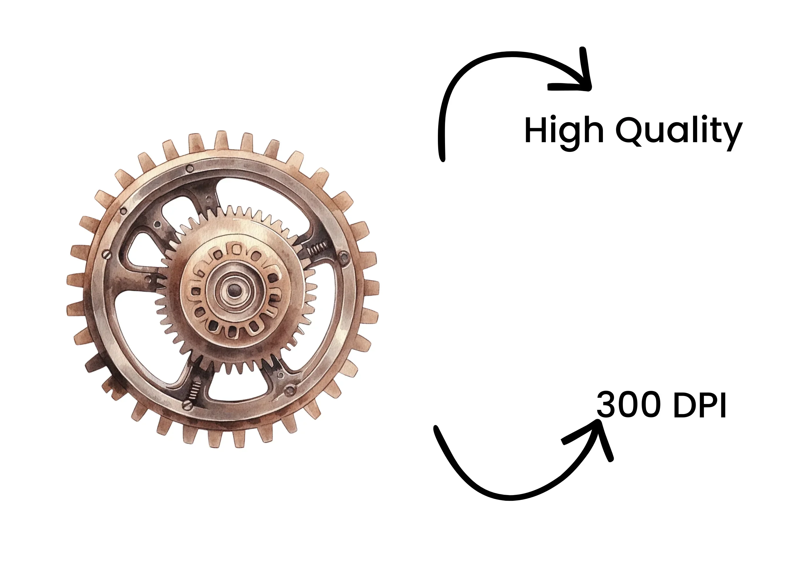 Steampunk Gear Element Clipart Bundle - Image 4