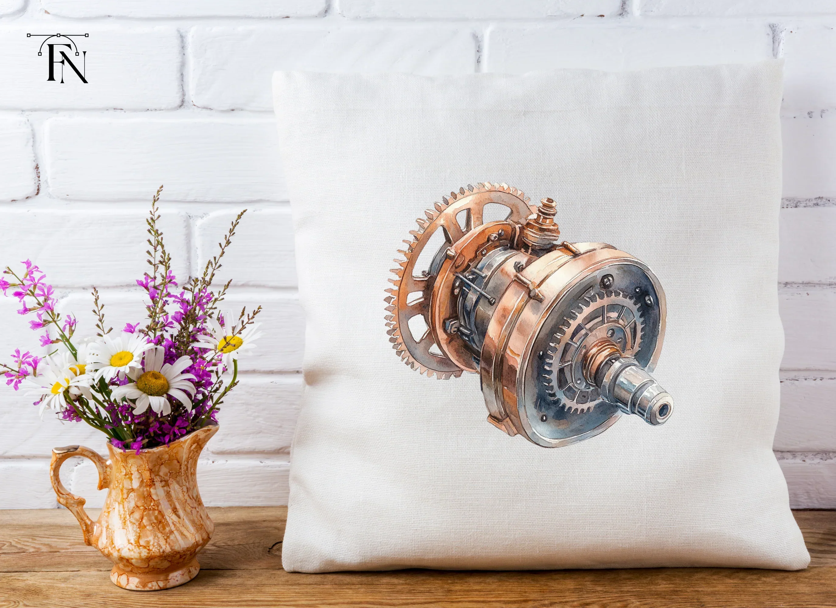 Steampunk Gear Mechanism Clipart Bundle - Image 5