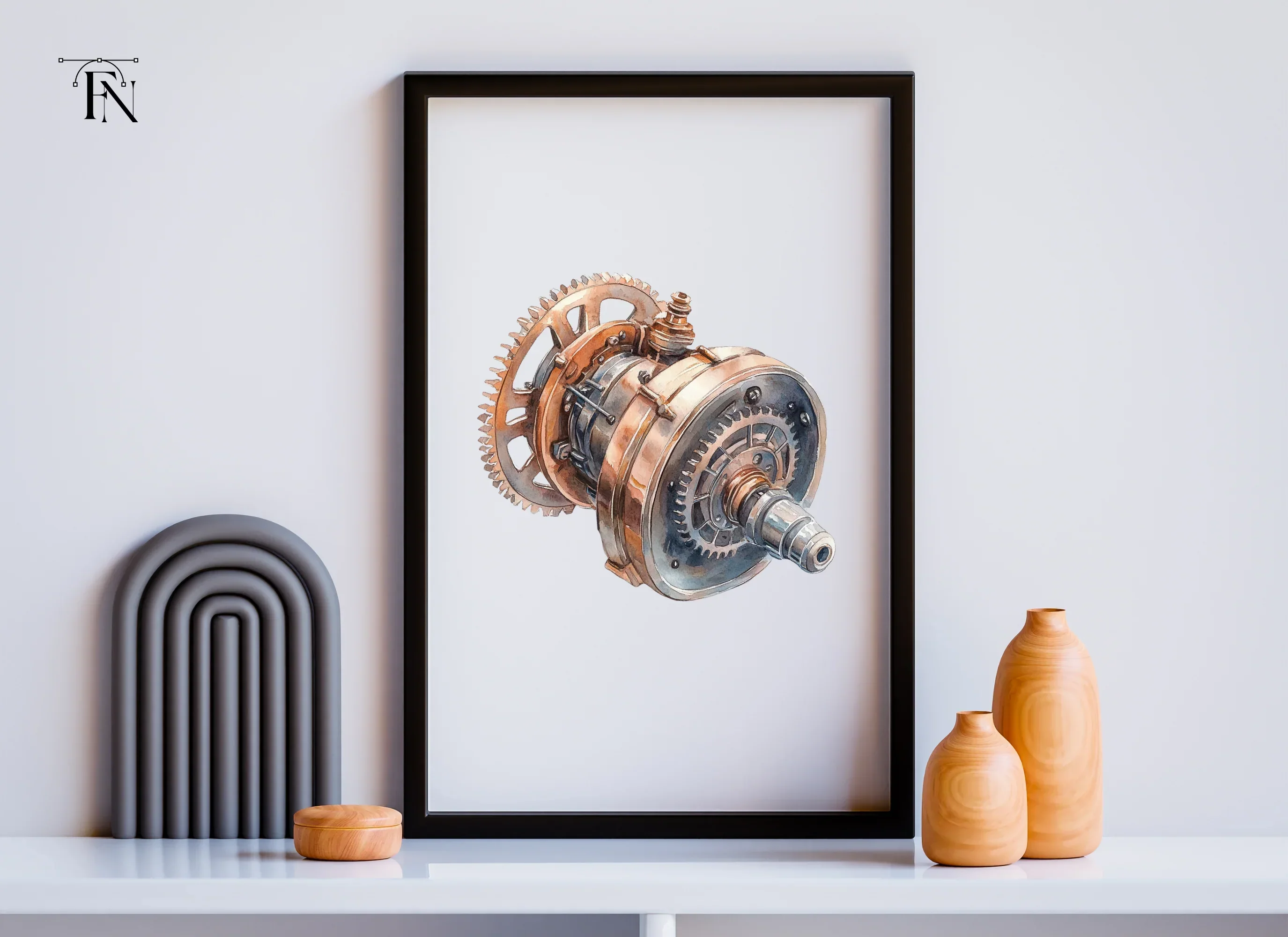 Steampunk Gear Mechanism Clipart Bundle - Image 6
