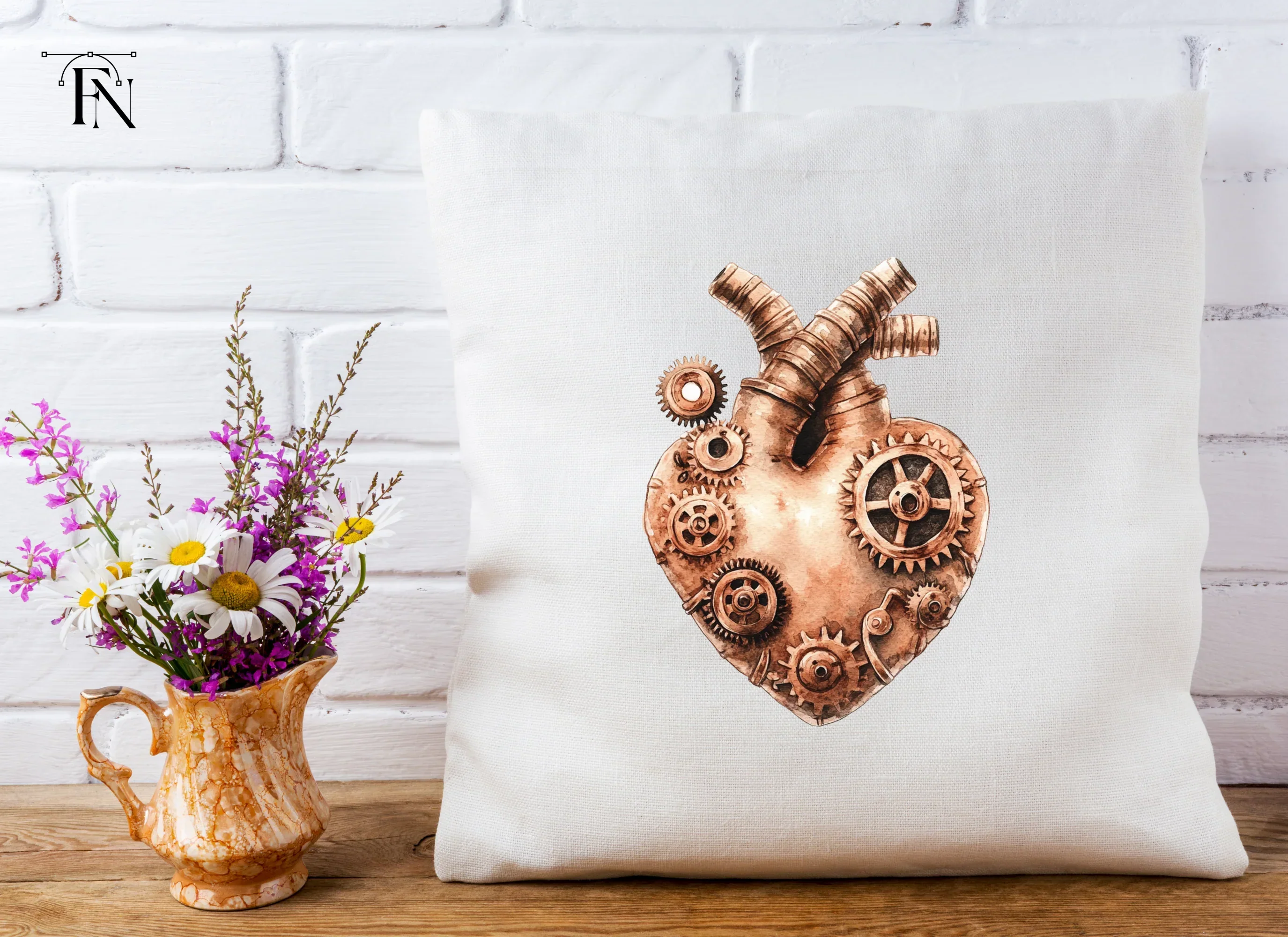 Steampunk Heart Clipart Bundle - Image 5