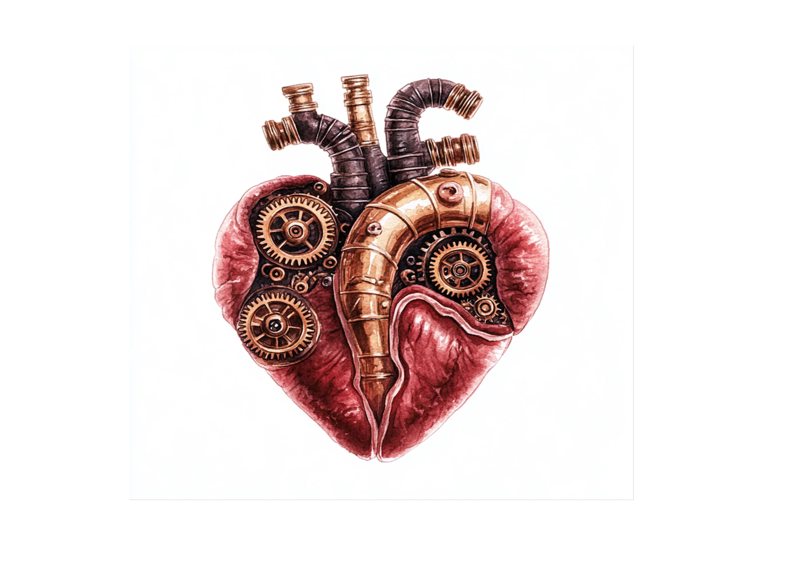 Steampunk Heart Clipart Bundle - Image 3