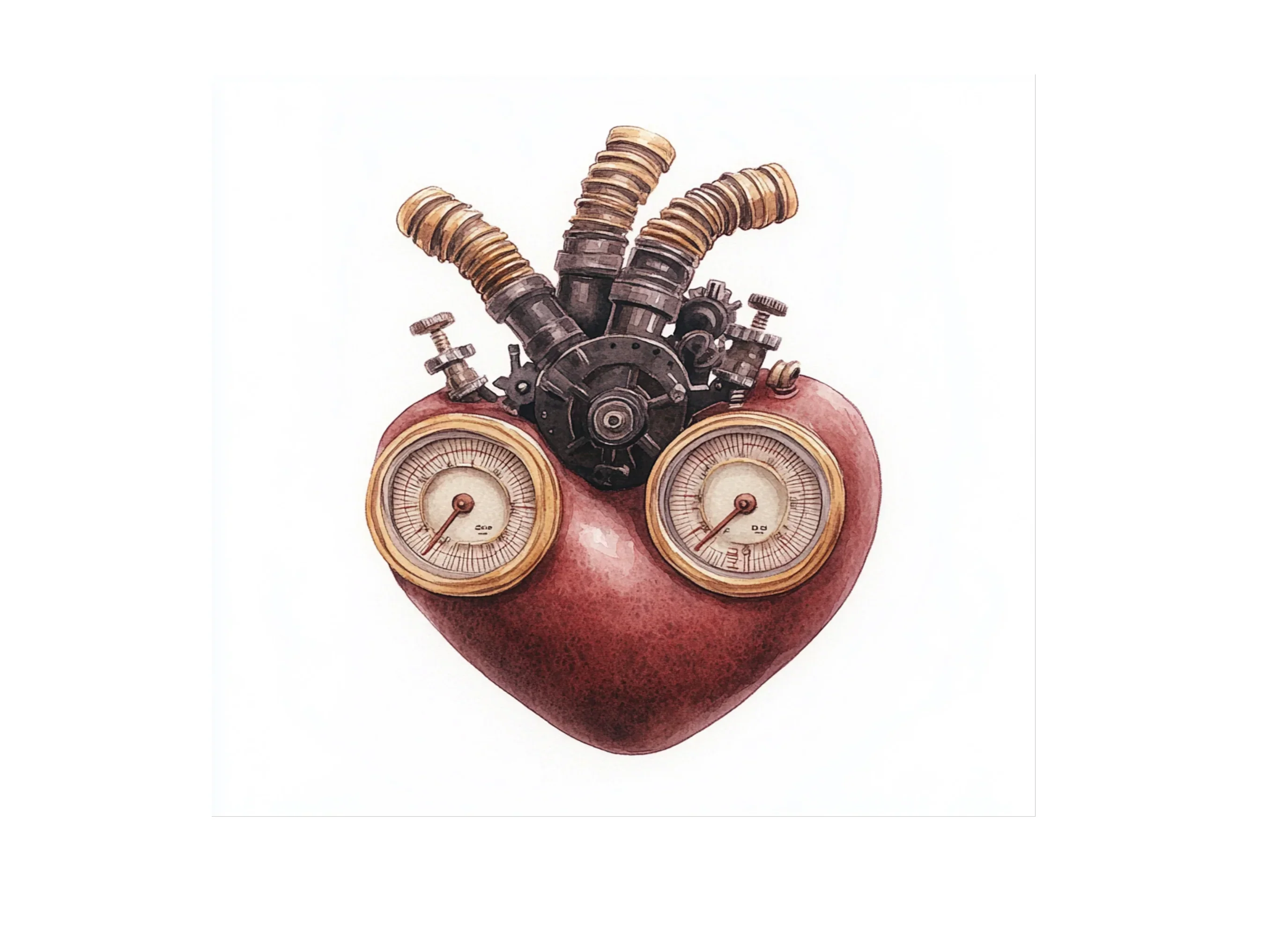 Steampunk Heart Clipart Bundle - Image 2