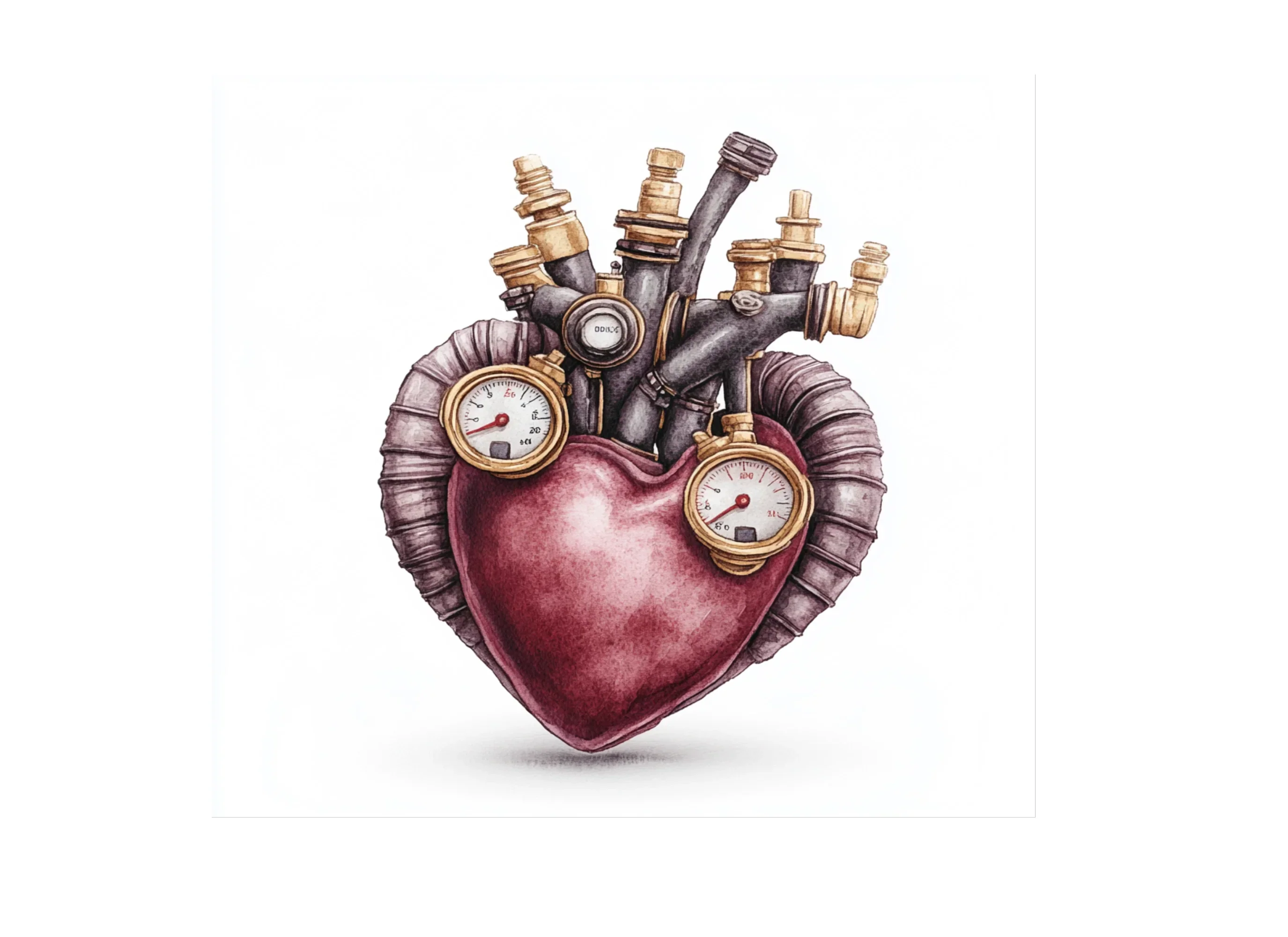 Steampunk Heart Clipart Bundle - Image 3