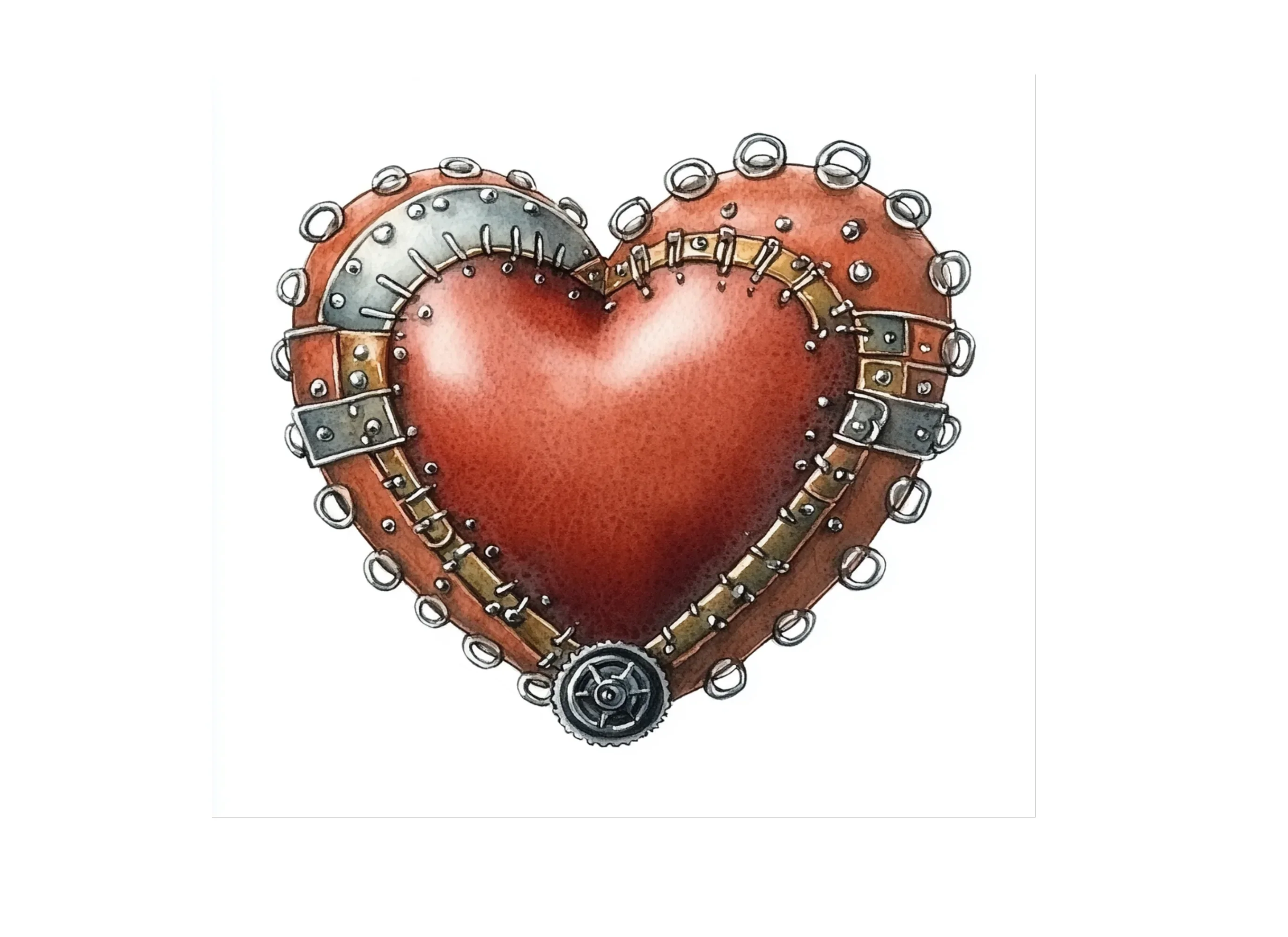 Steampunk Hearts Clipart Bundle - Image 2