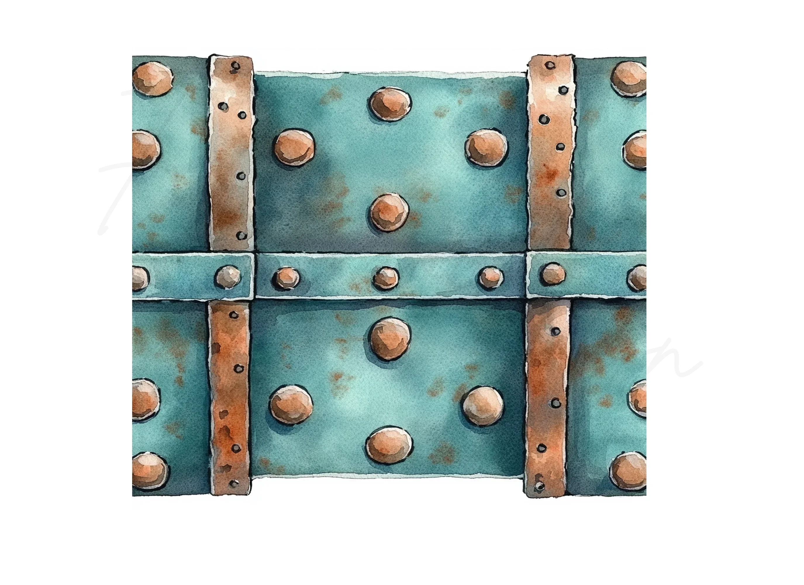 Steampunk Metal Texture Clipart Bundle - Image 3