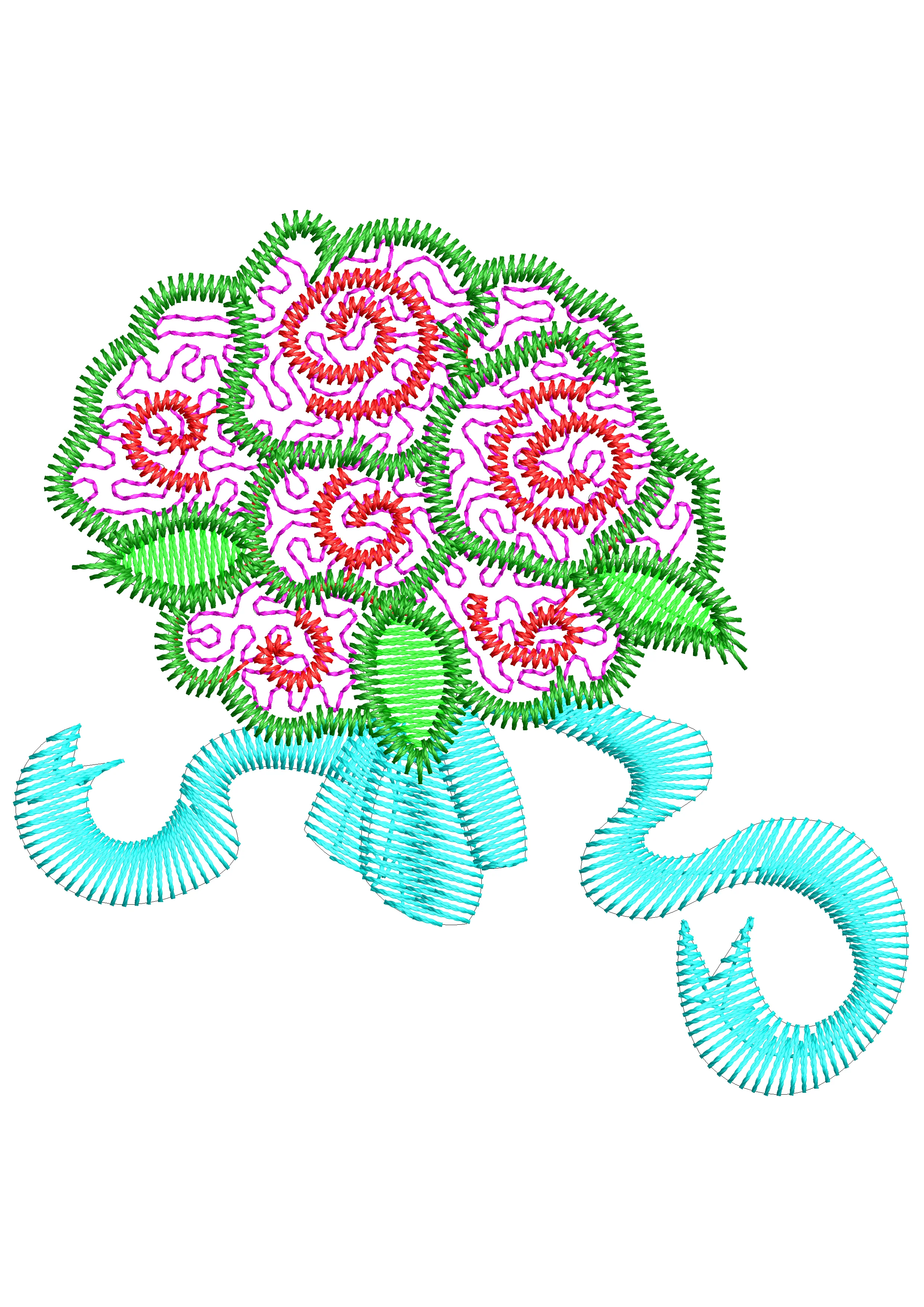 Stipple Embroidery Design