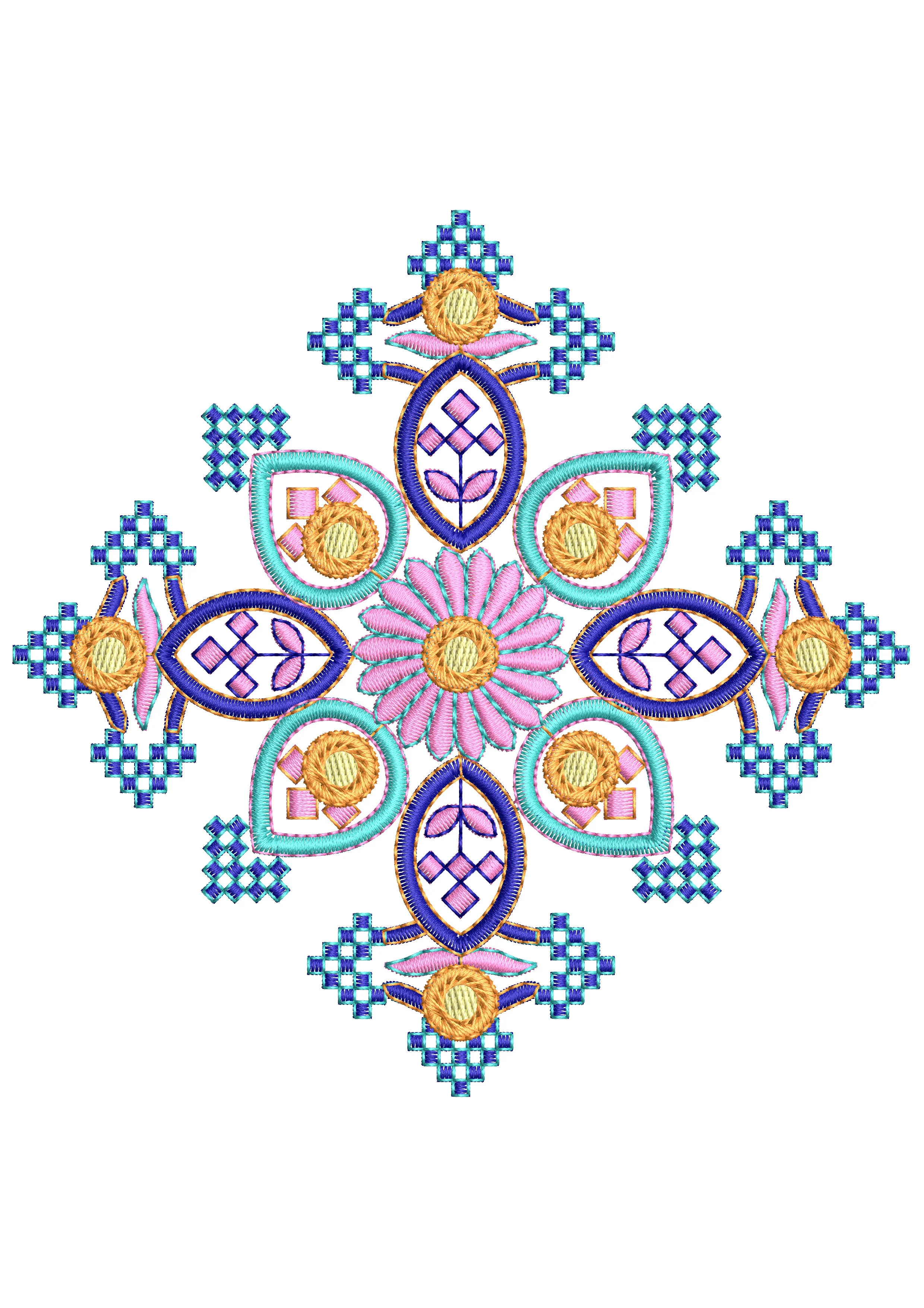 Stitch Geometric Art Embroidery Design