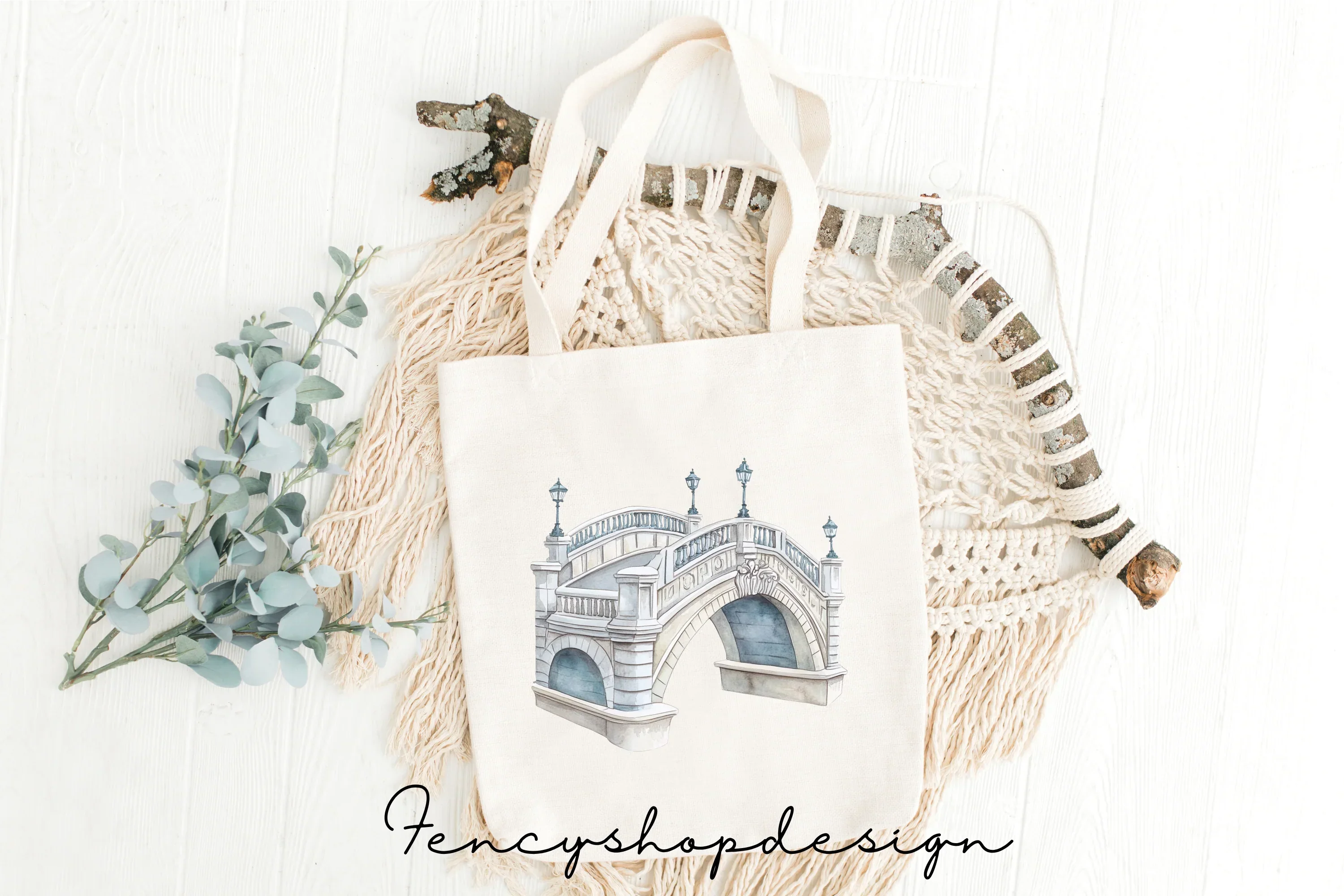 Stone Bridge Archway Clipart Bundle - Image 8