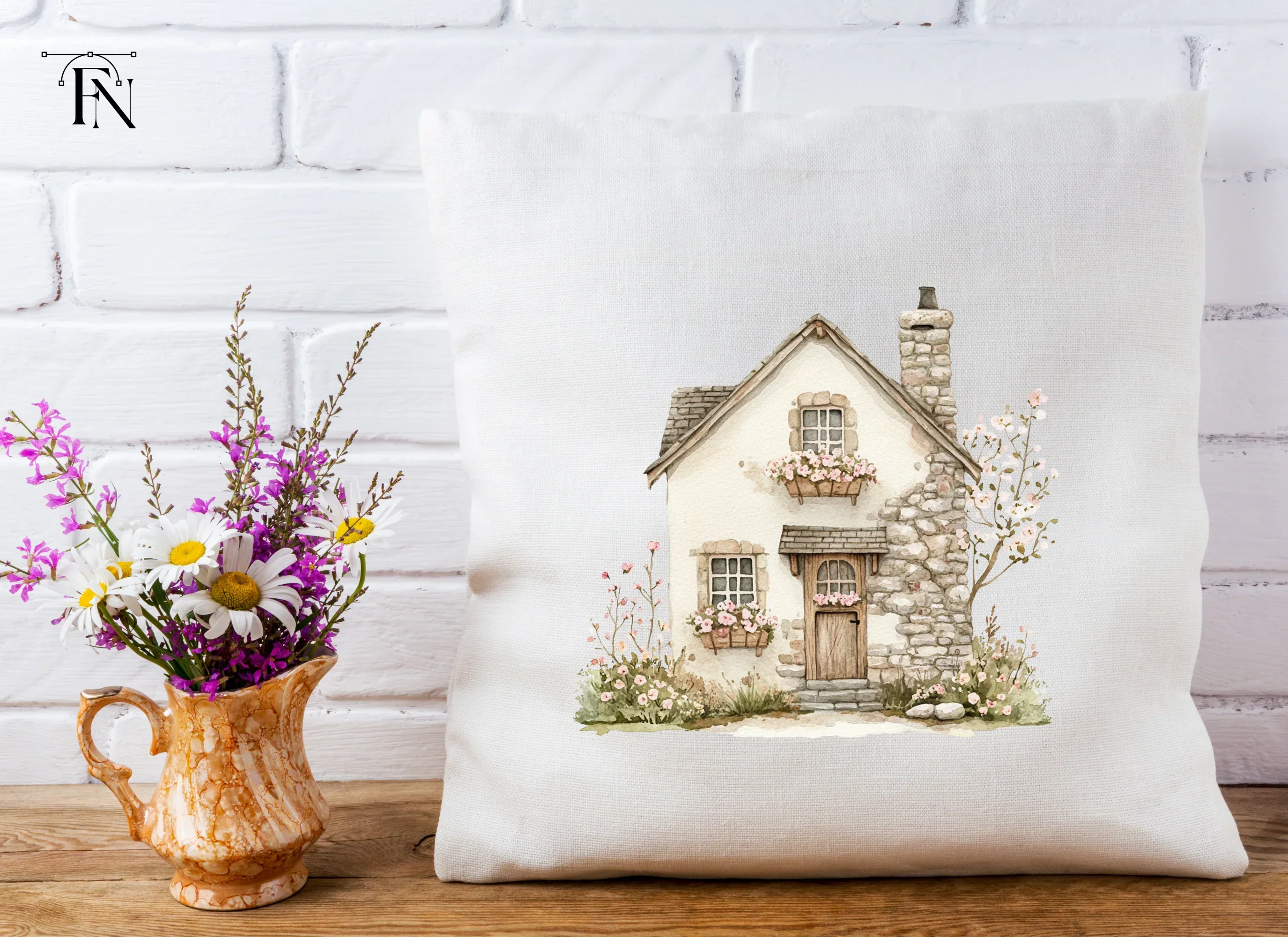 Stone Cottage Clipart Bundle - Image 4