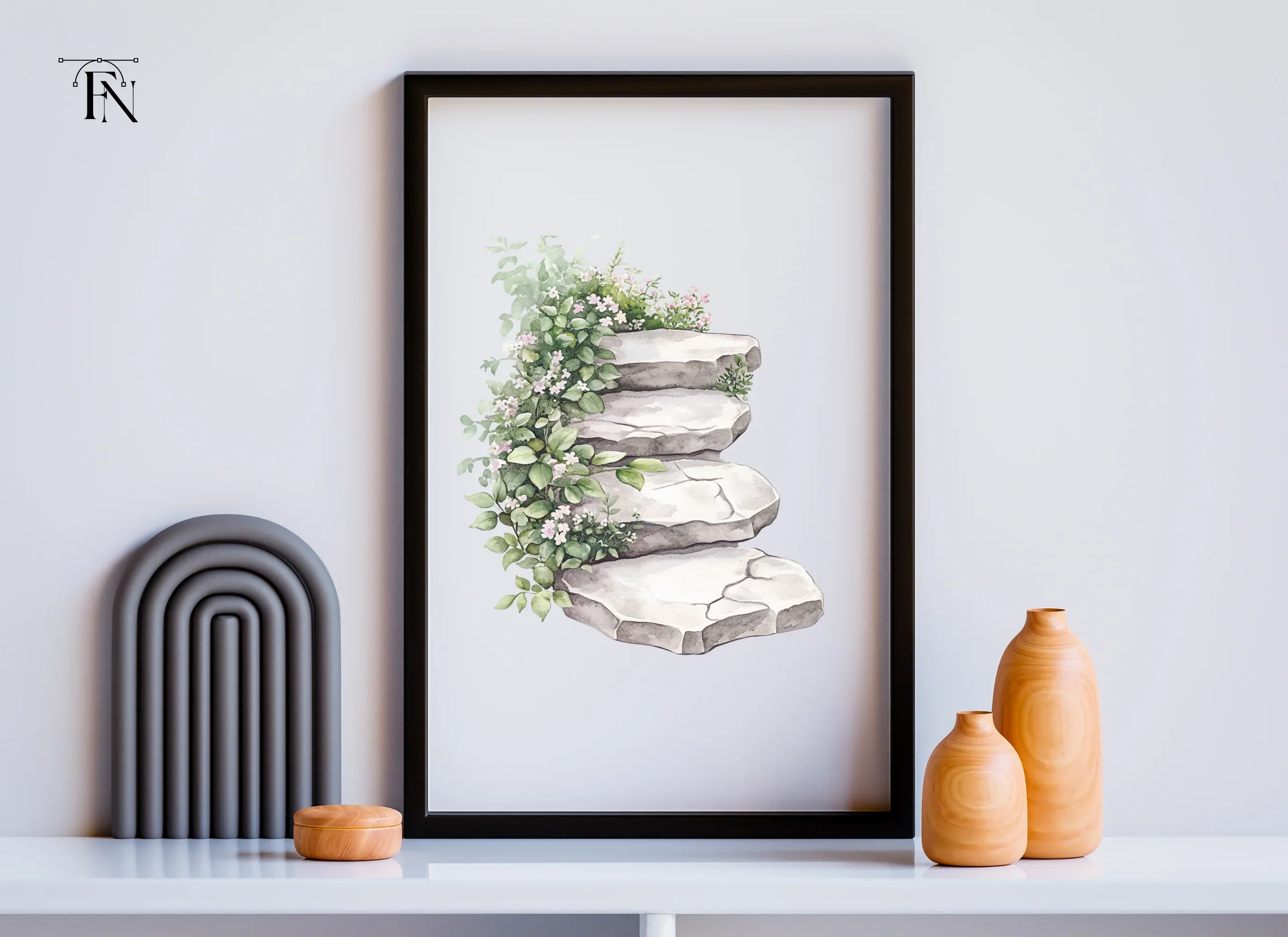 Stone Steps Clipart Bundle - Image 3