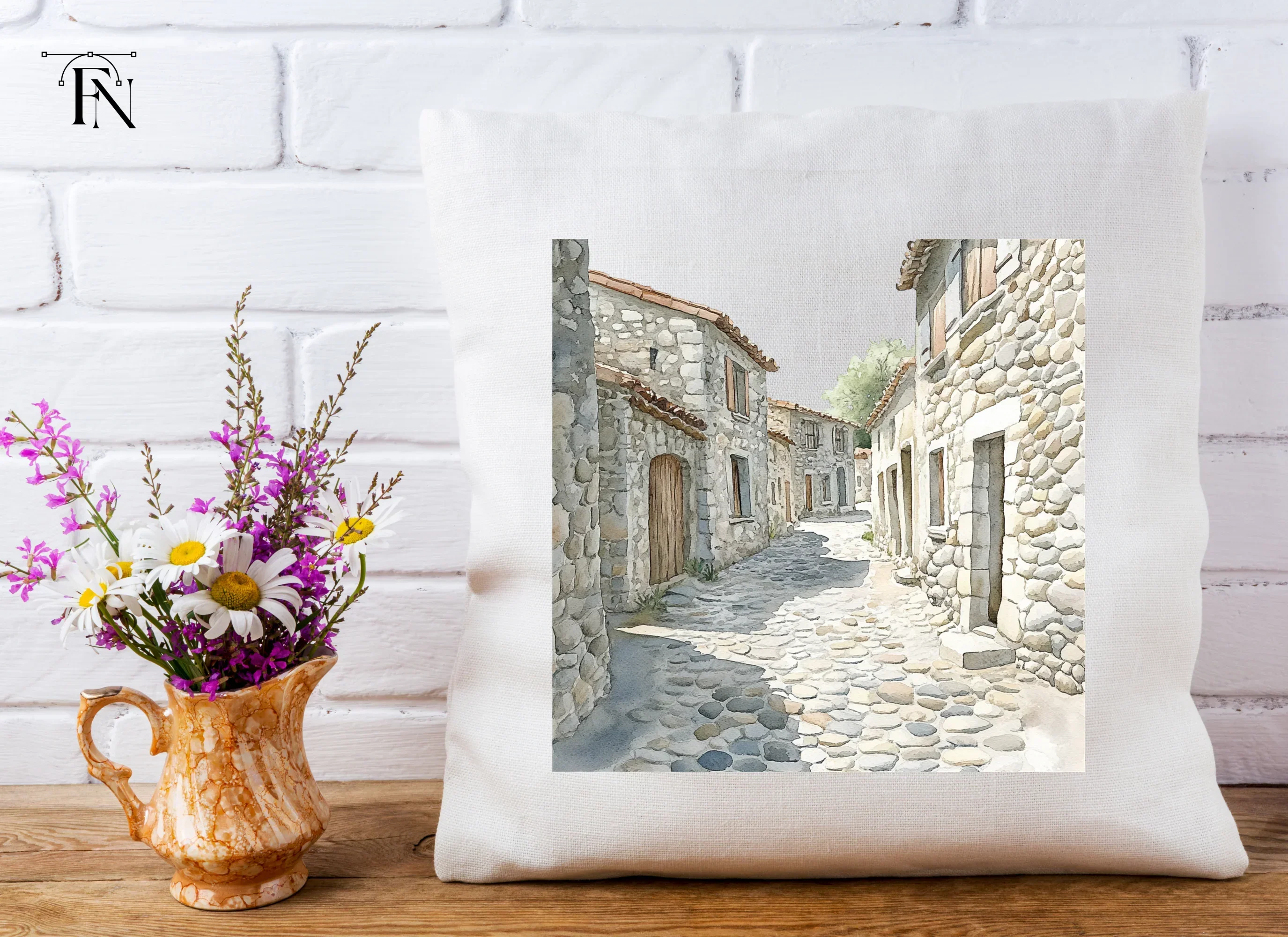 Stone Village Alleyway Clipart Bundle - Image 5