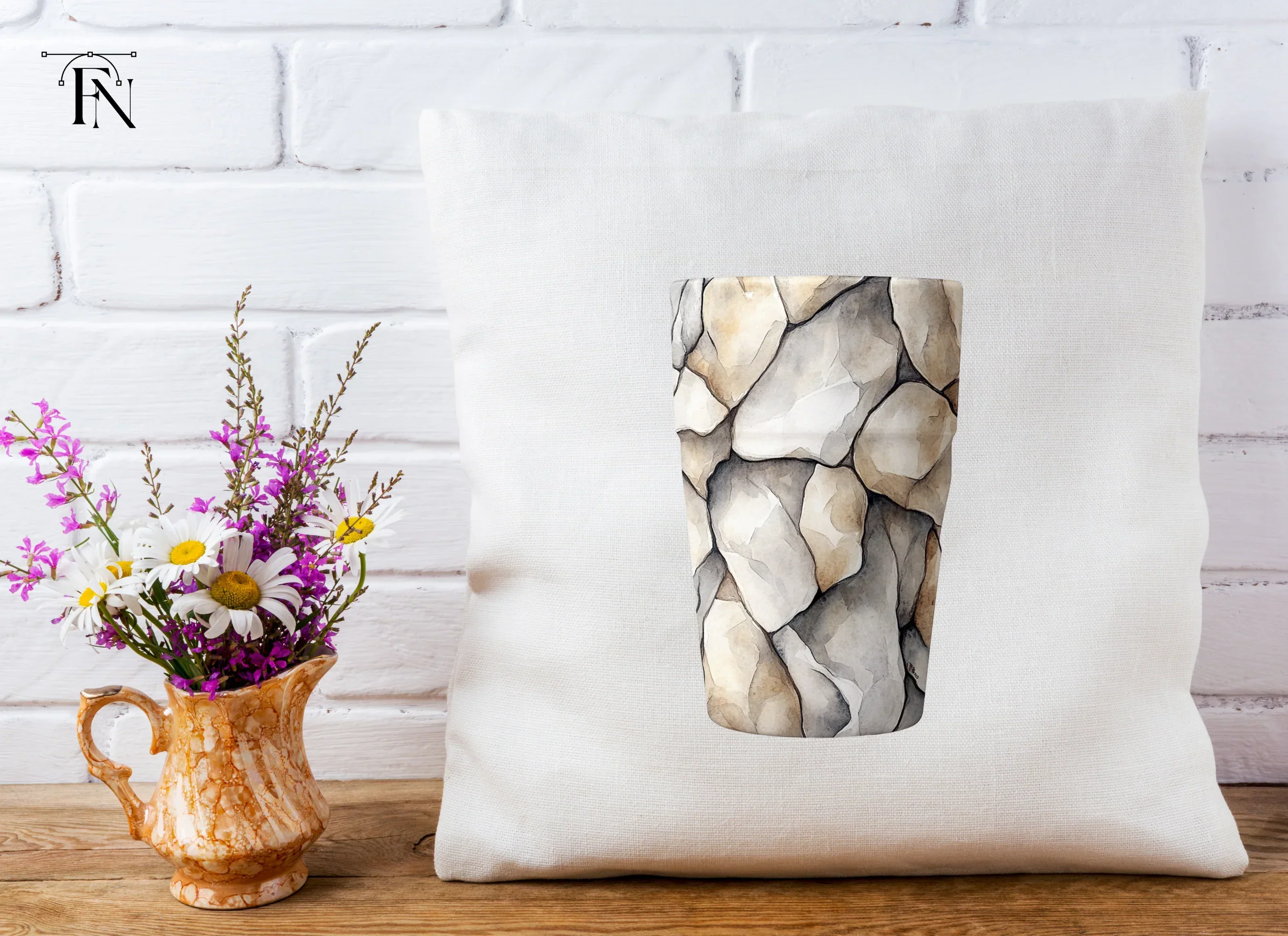 Stone Wall Tumbler Clipart Bundle - Image 5