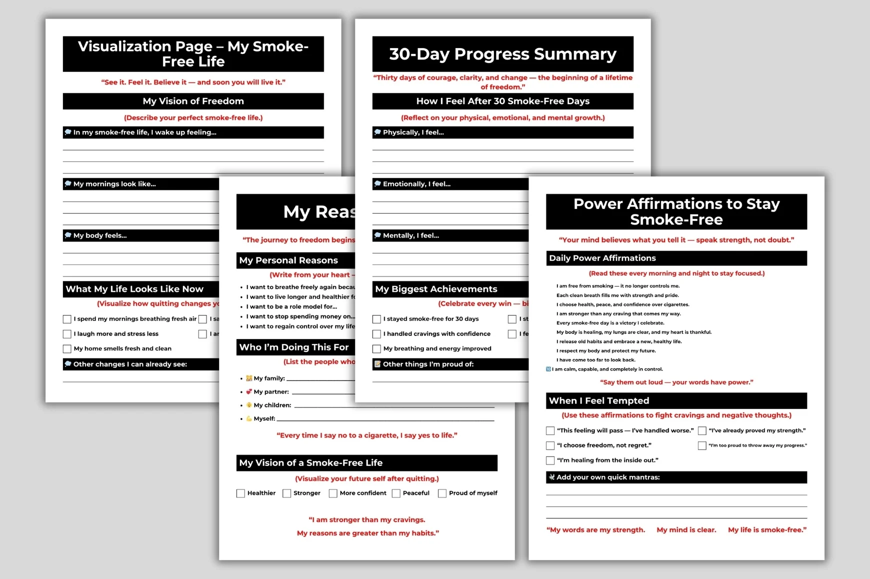 Stop Smoking Journal: Track Your Progress - Image 5