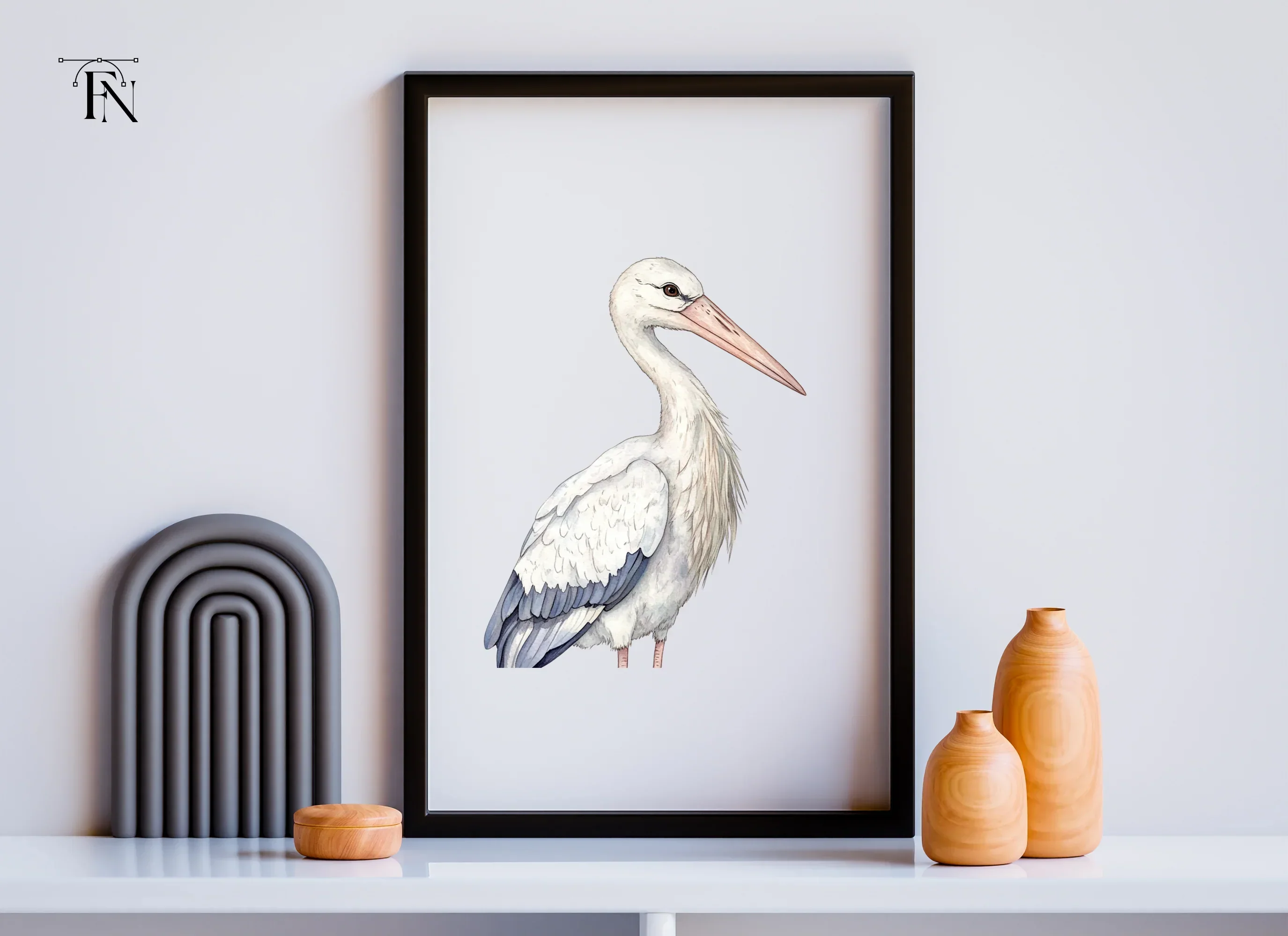 Stork Illustrations Clipart Bundle - Image 6