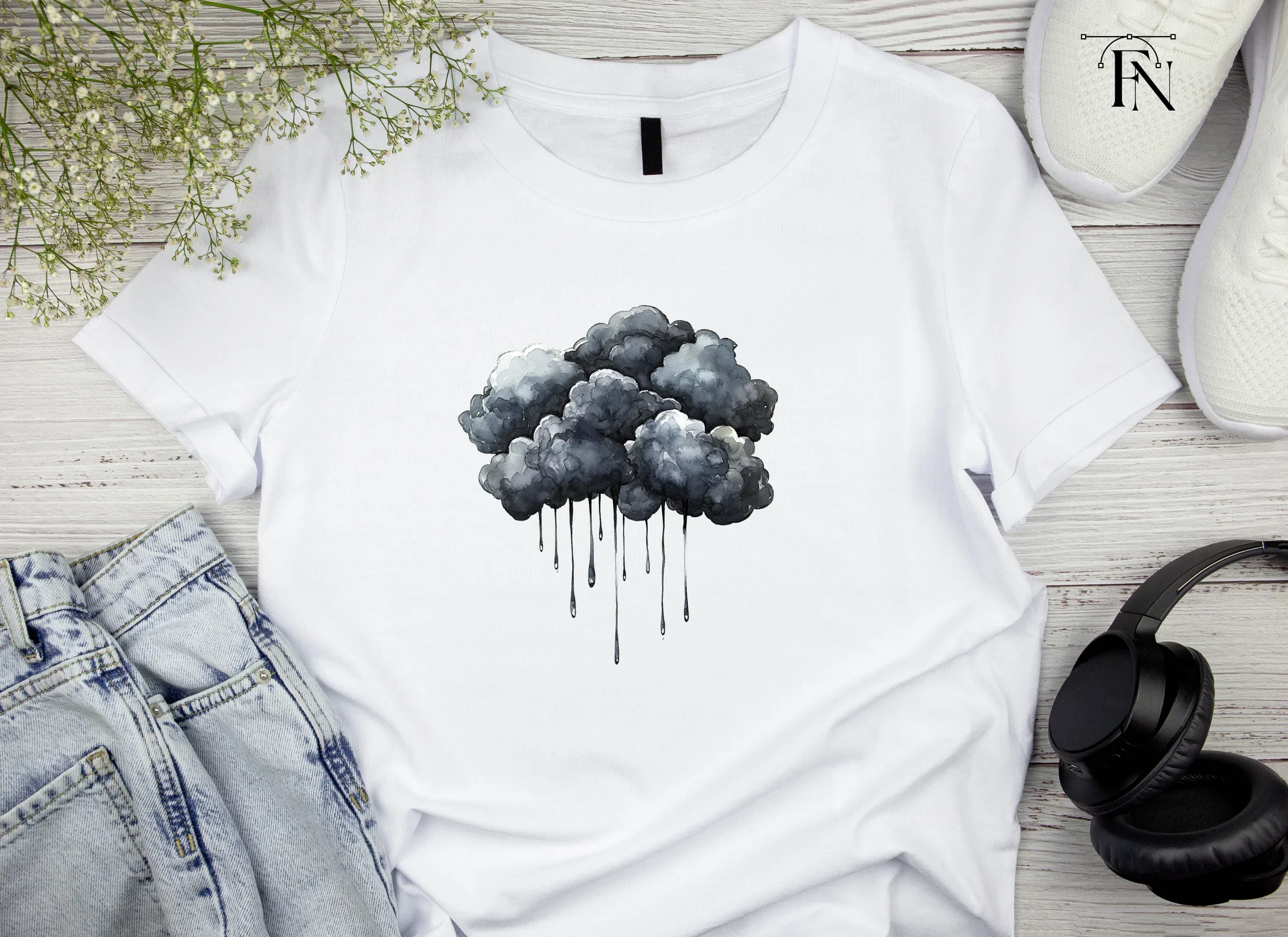 Storm Clouds Clipart Bundle - Image 4