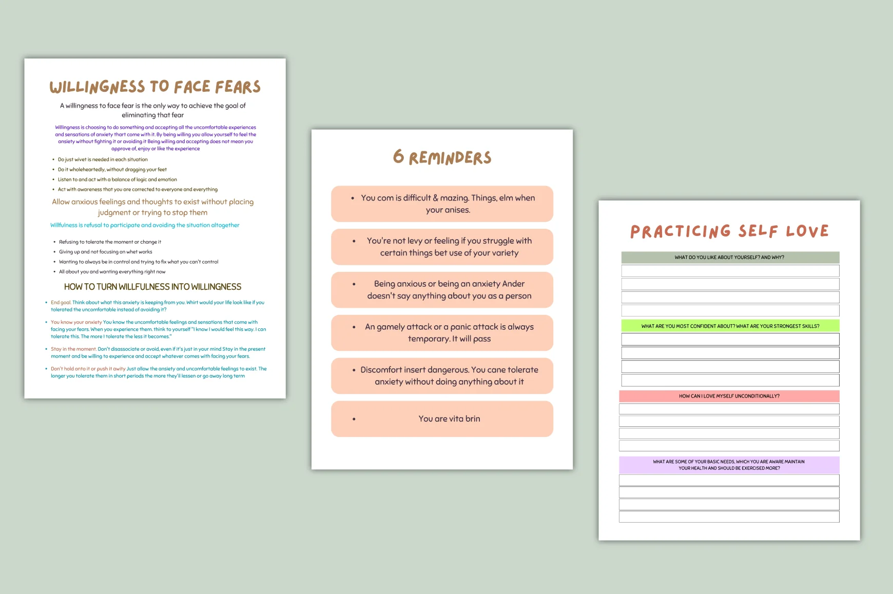 Stress Ease Self-Care Reflection Journal - Image 3