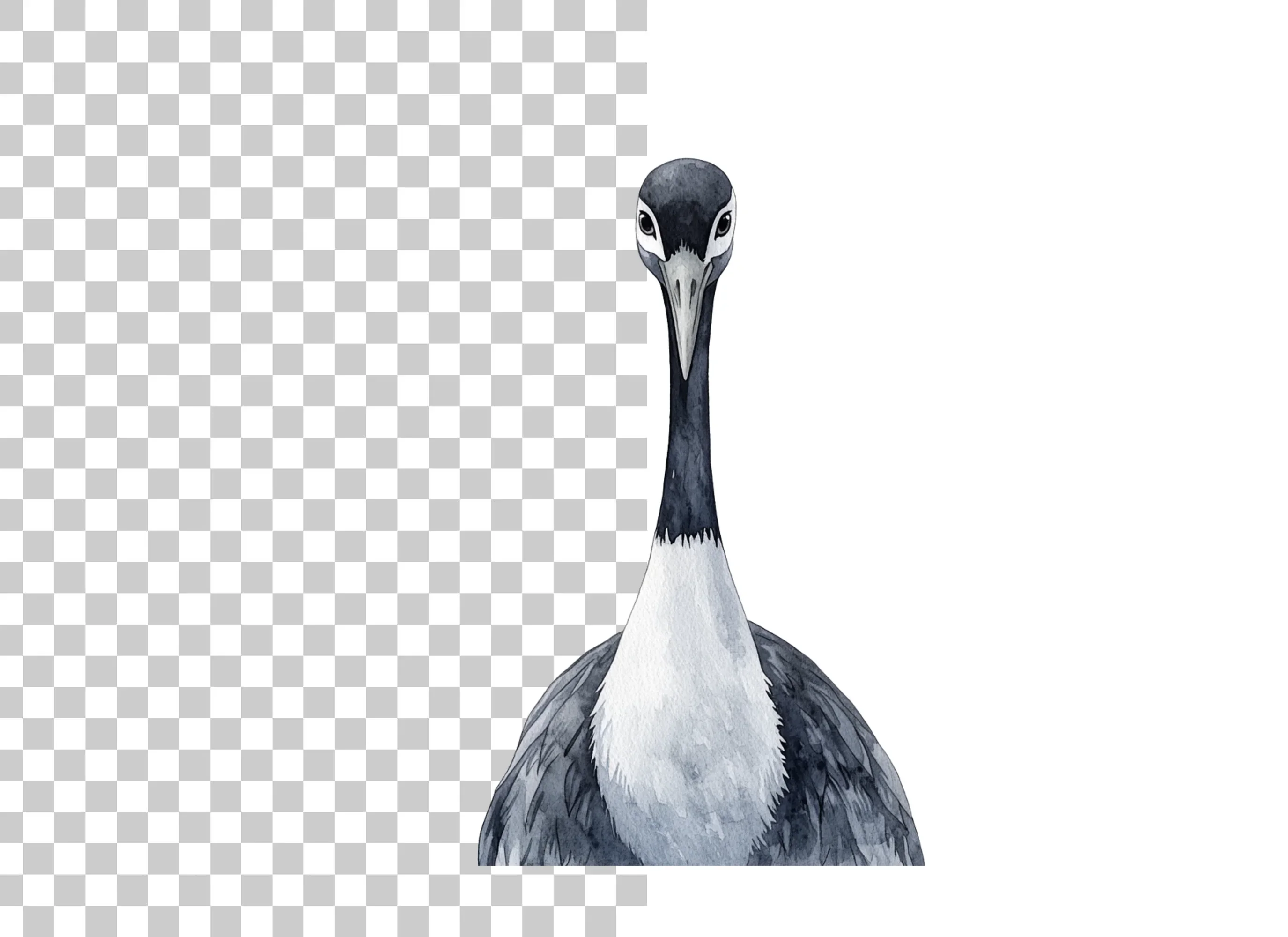 Striking Crane Head Clipart Bundle - Image 2