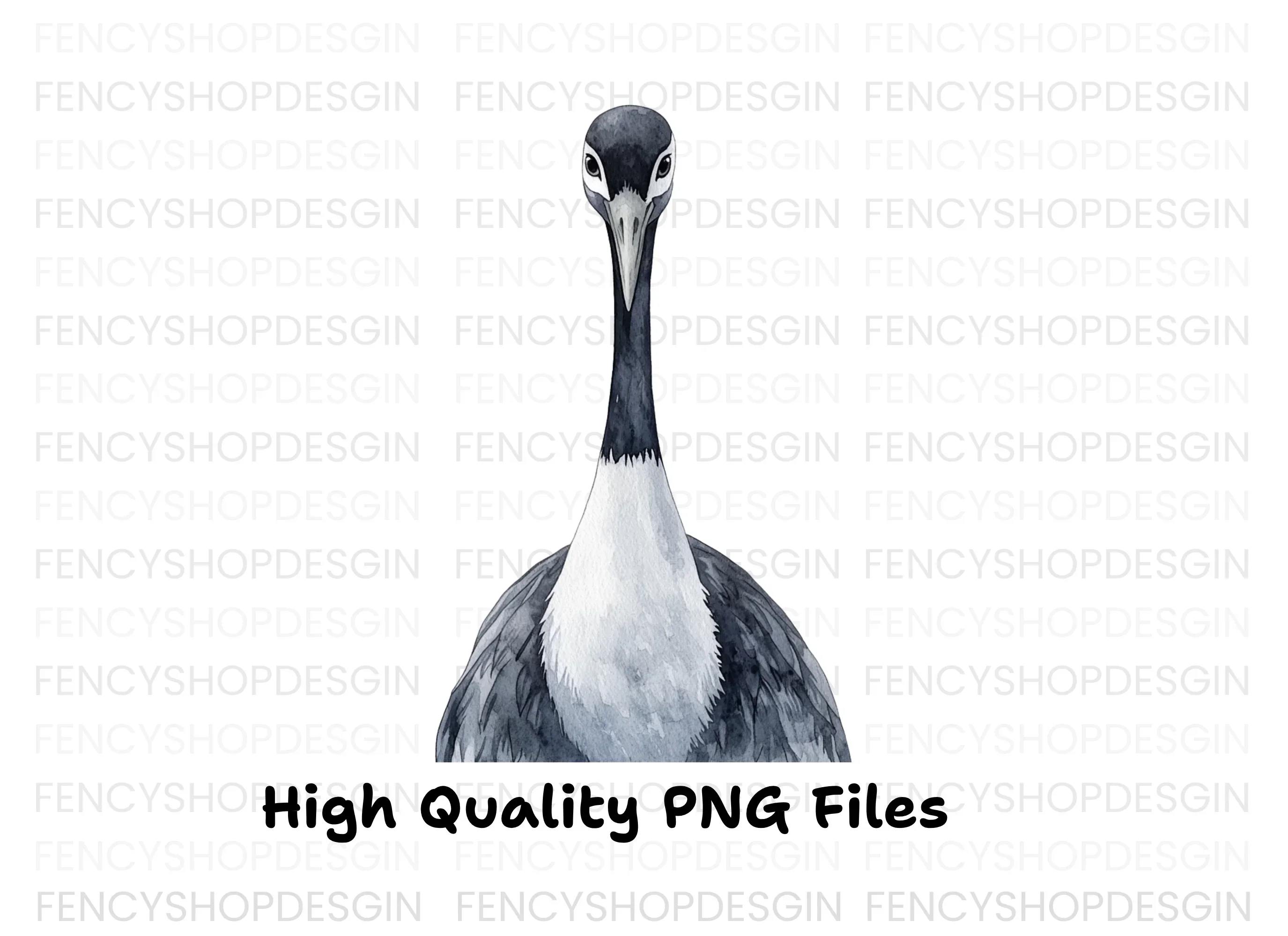 Striking Crane Head Clipart Bundle - Image 3