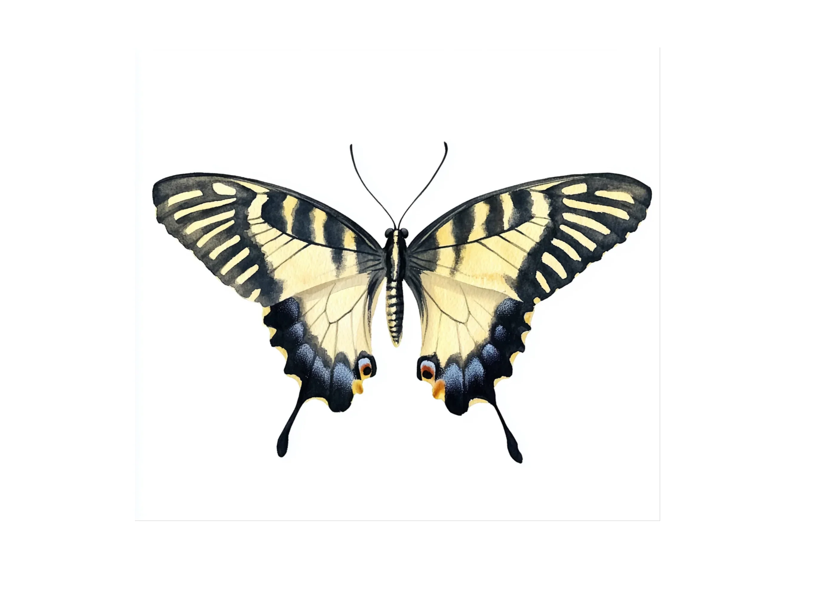 Striped Swallowtail Butterfly Clipart Bundle - Image 3