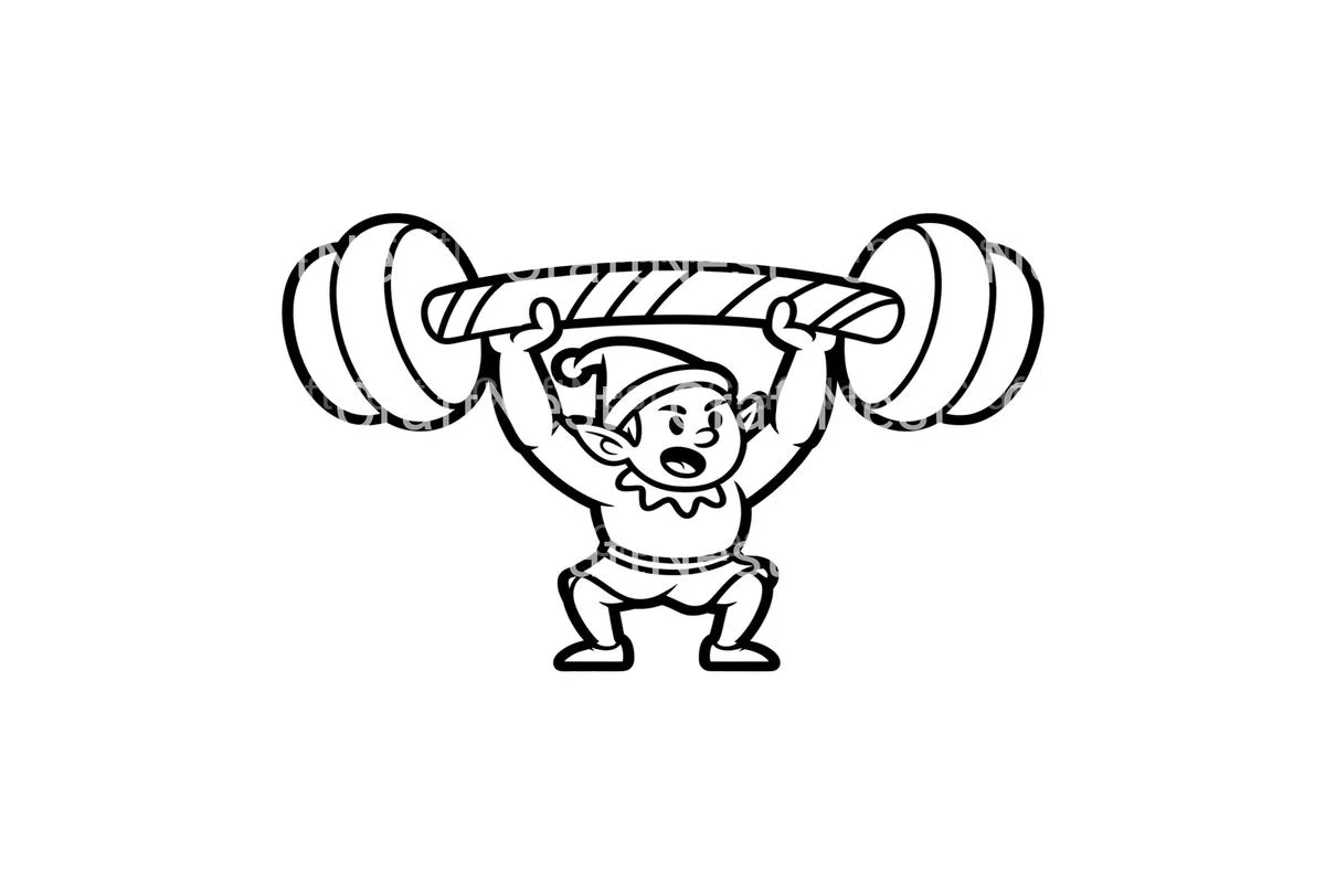 Strong Christmas Elf Coloring Books - Image 3