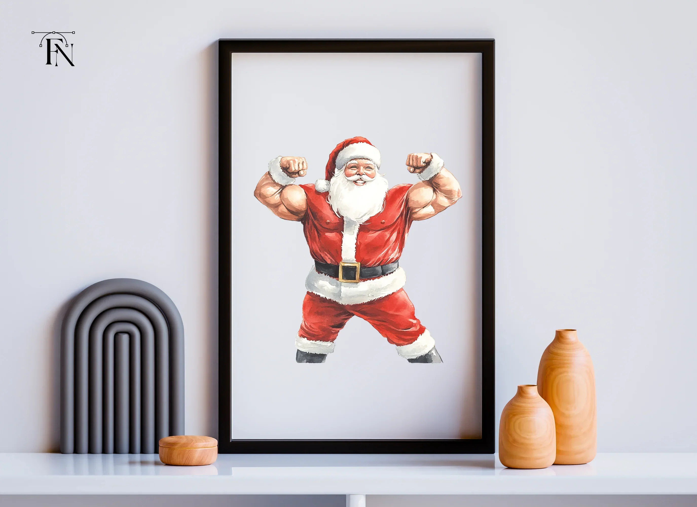 Strong Santa Clipart Bundle - Image 5