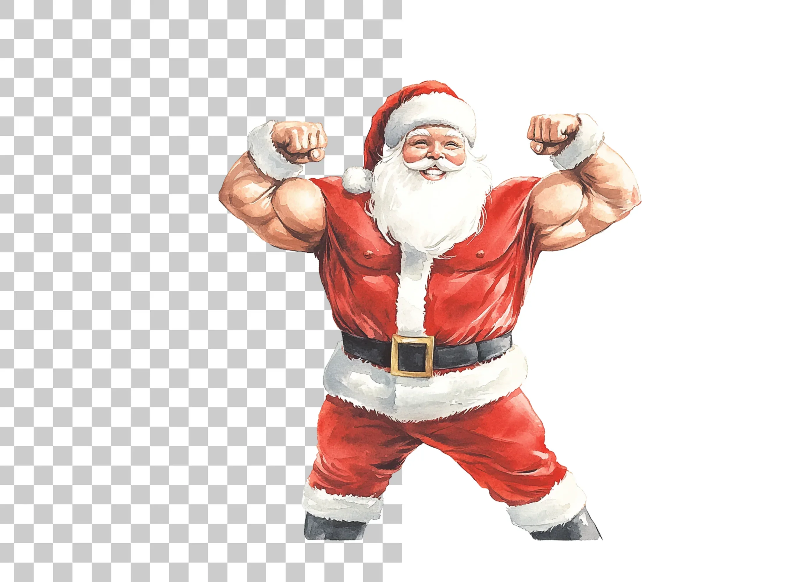 Strong Santa Clipart Bundle - Image 6