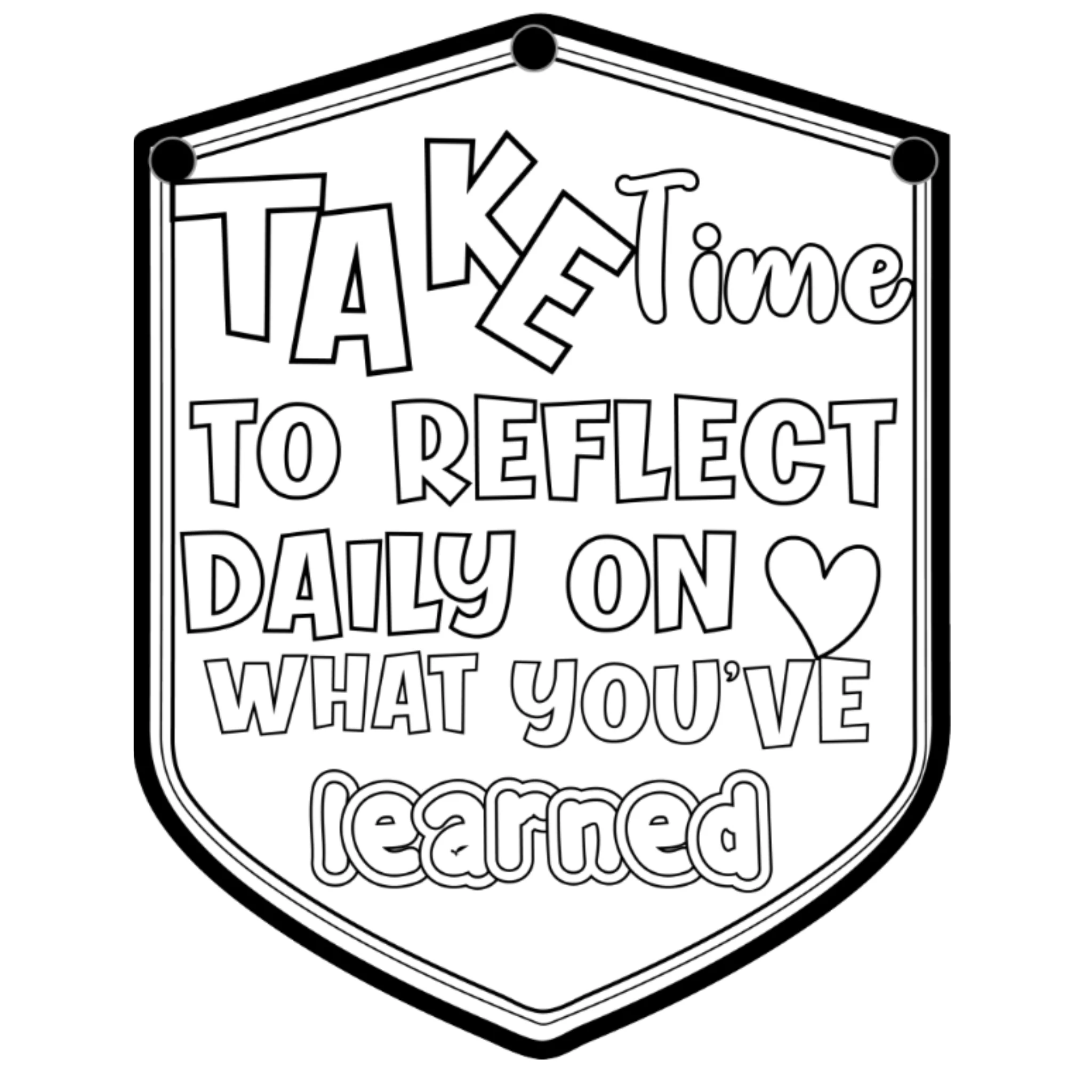 Student Growth Mindset Coloring Pages - Image 2
