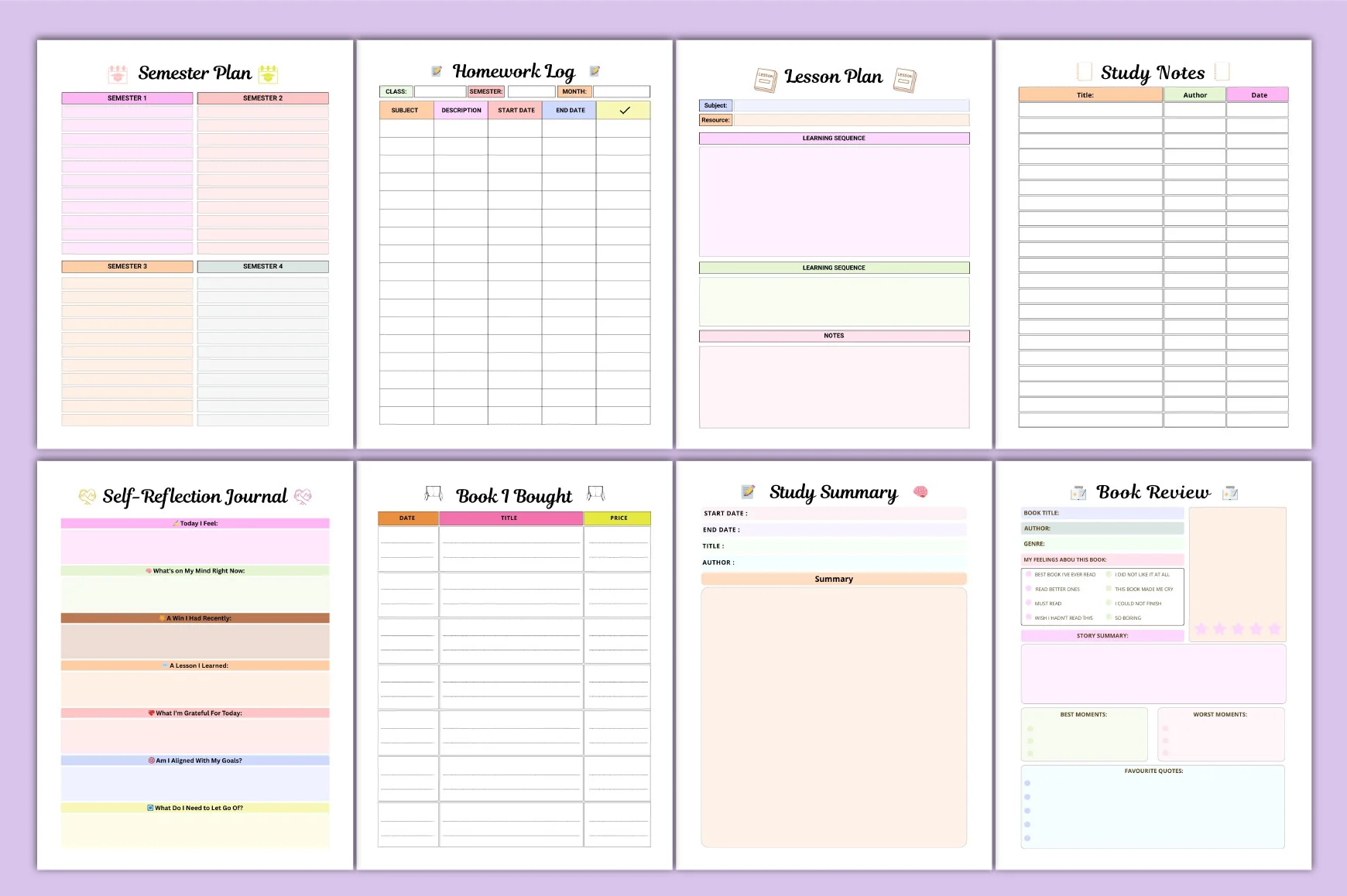Study Glow Up Planner: Boost Your Academic Success - Image 3