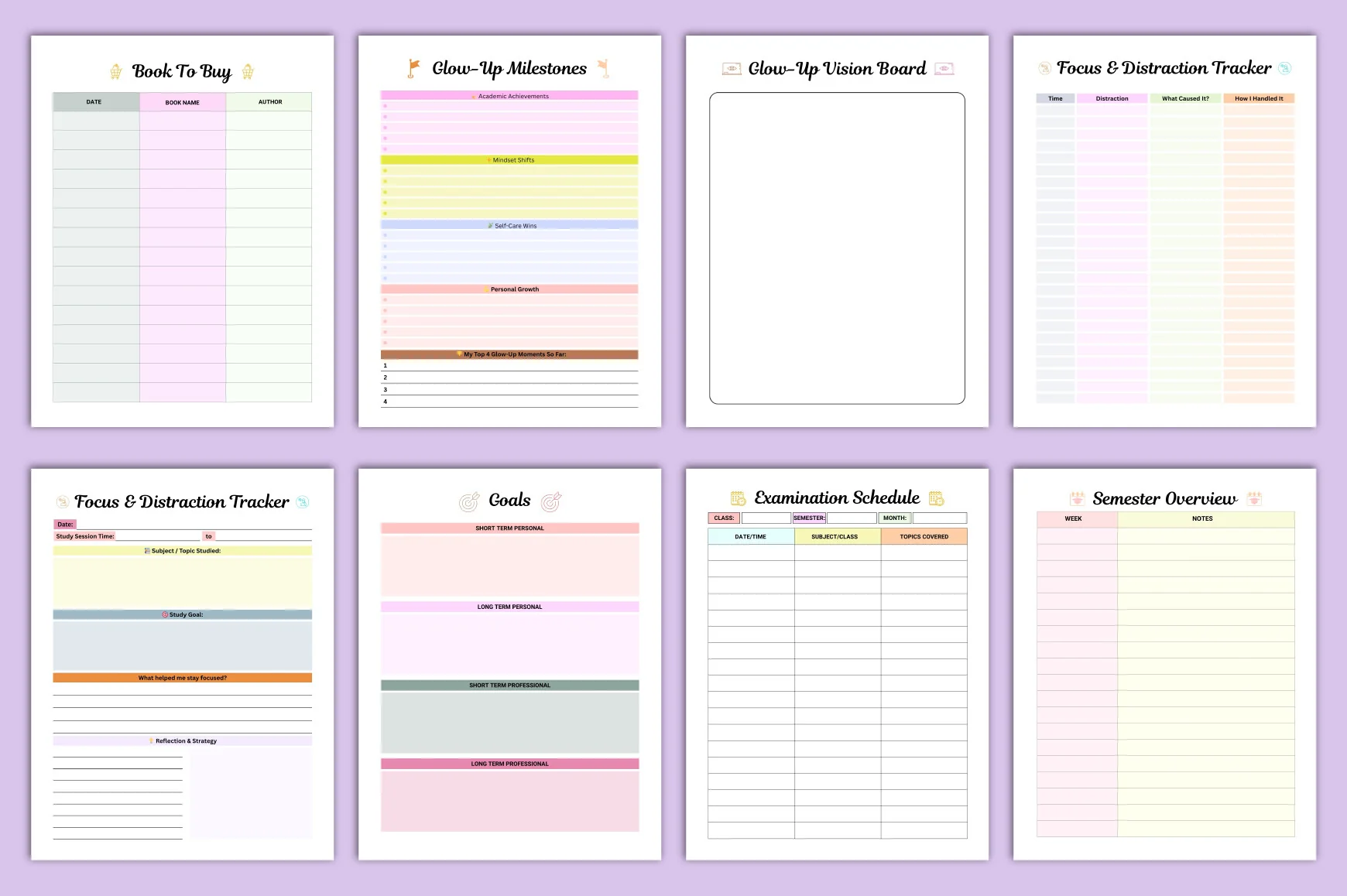 Study Glow Up Planner: Optimize Your Academic Success - Image 4