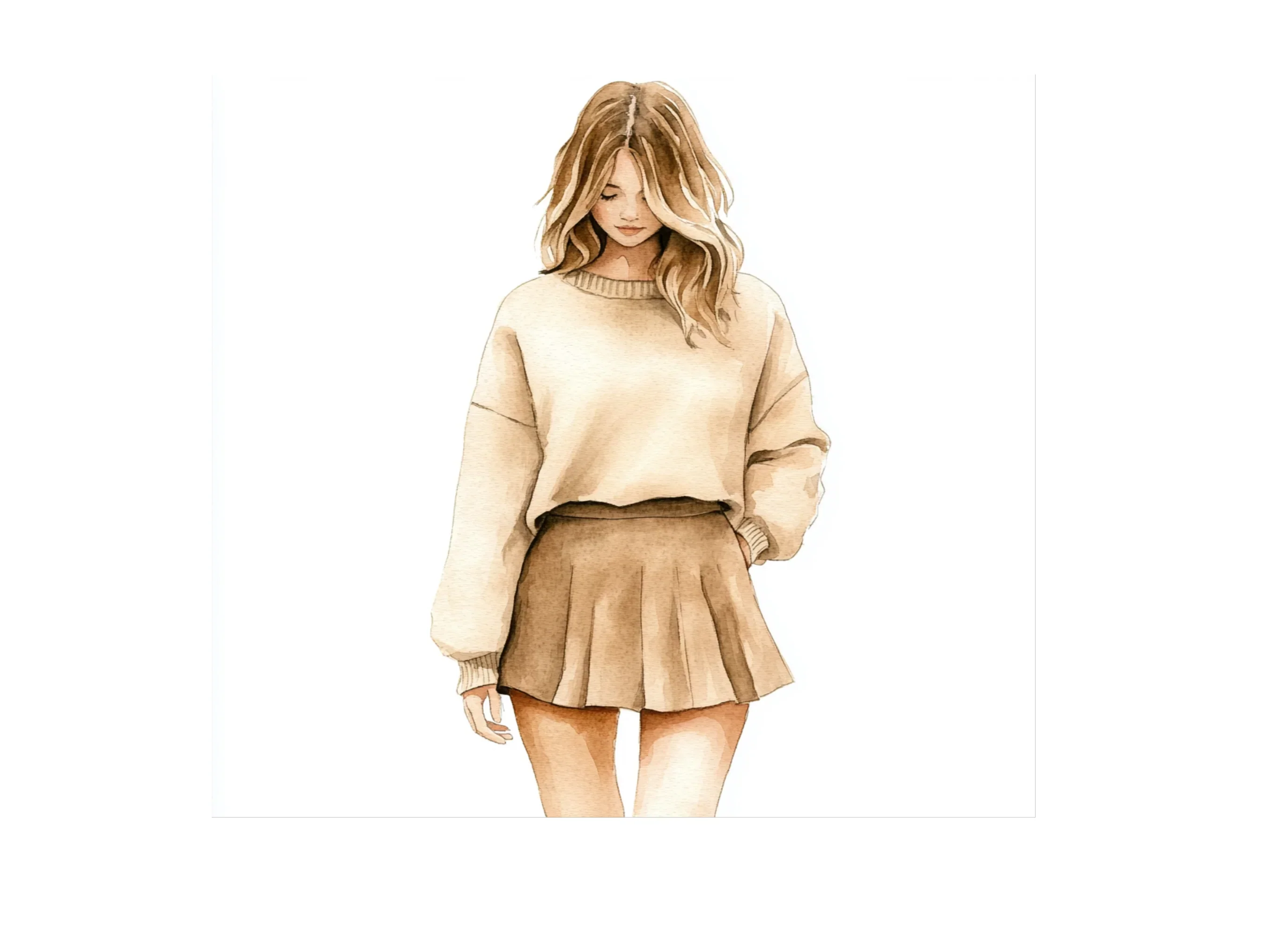 Stylish Autumn Fashion Girls Clipart Bundle - Image 2