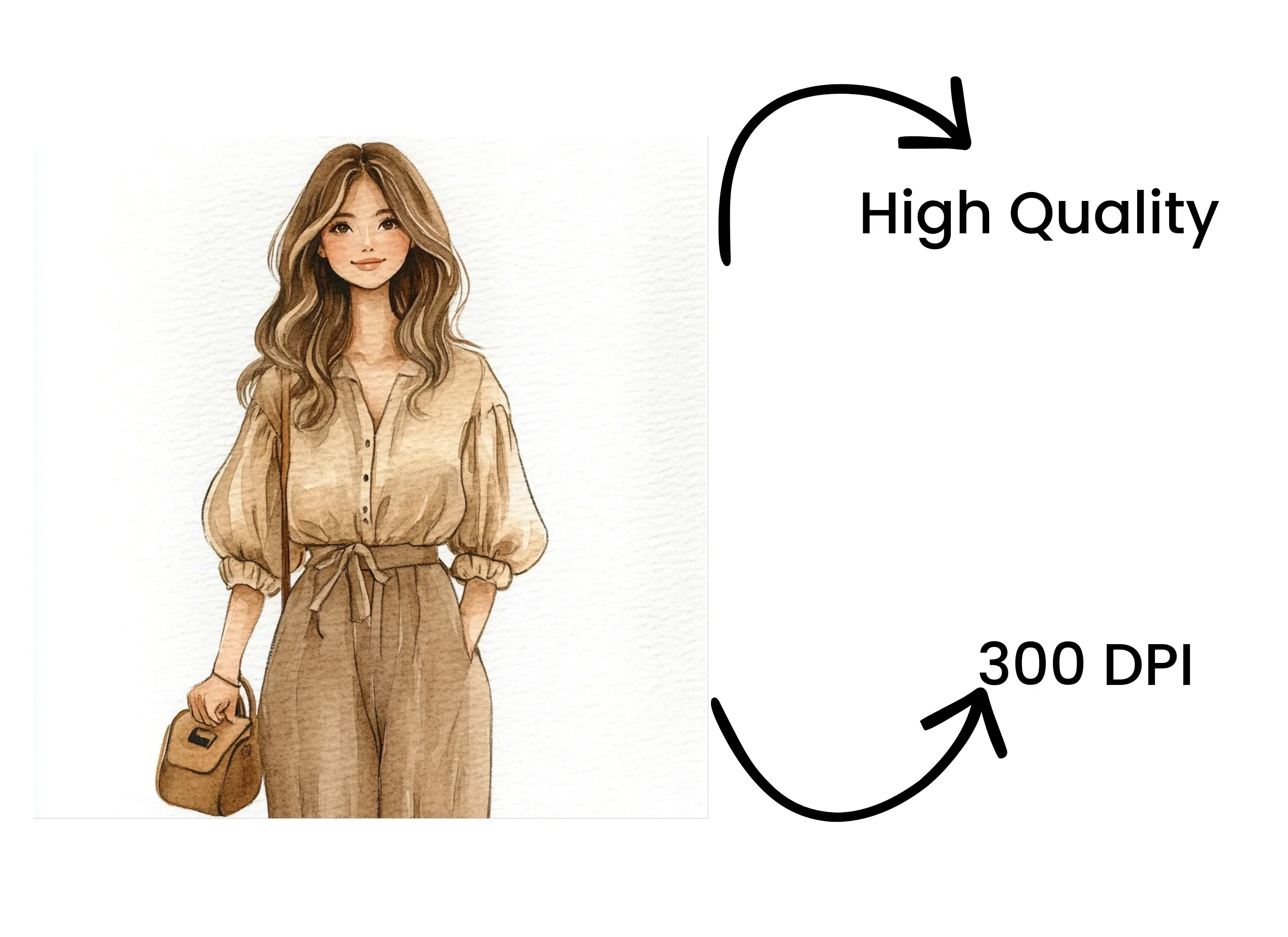 Stylish Autumn Fashion Girls Clipart Bundle - Image 4