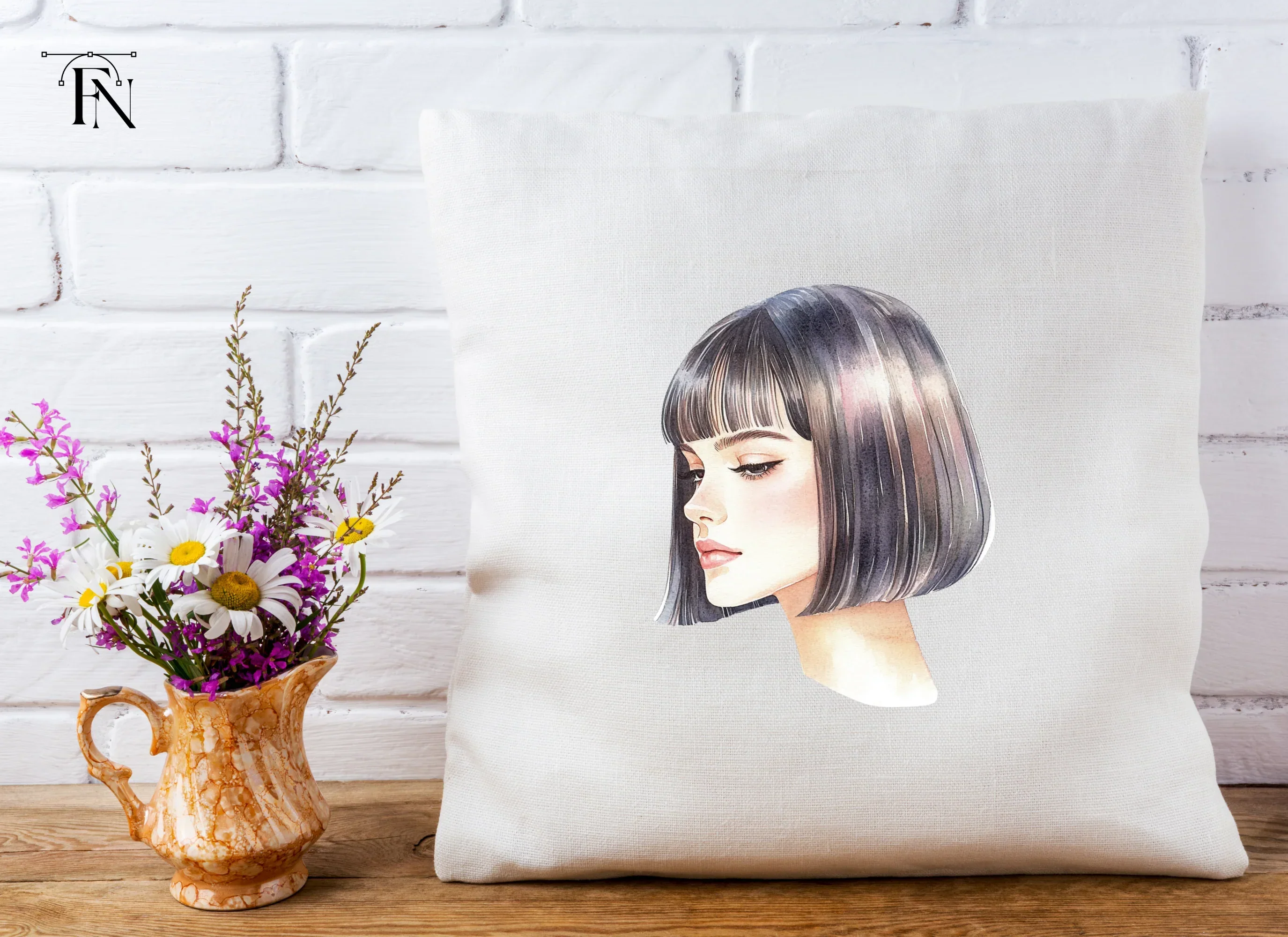 Stylish Bob Haircut Woman Clipart Bundle - Image 5