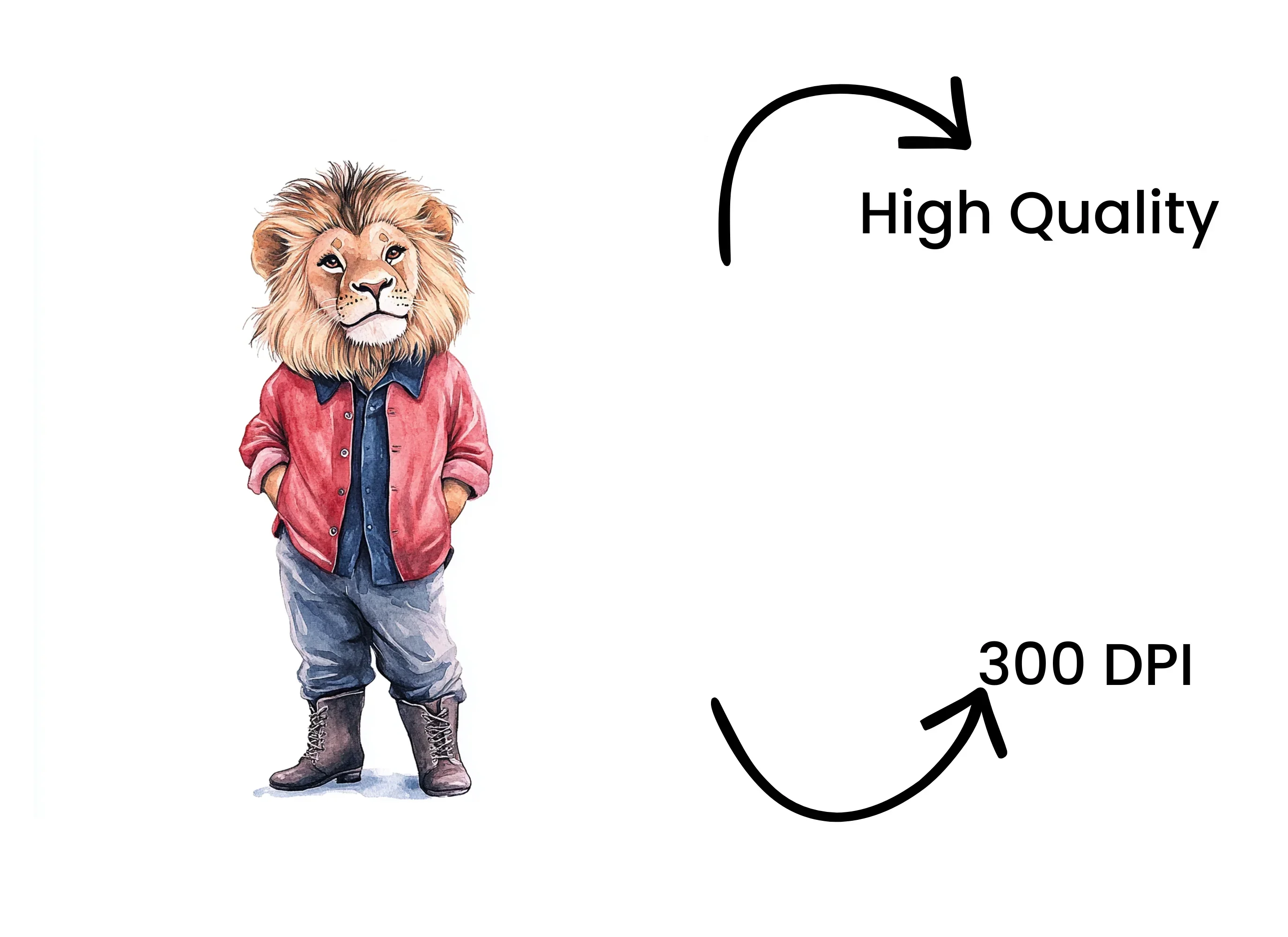 Stylish Lion Clipart Bundle - Image 4