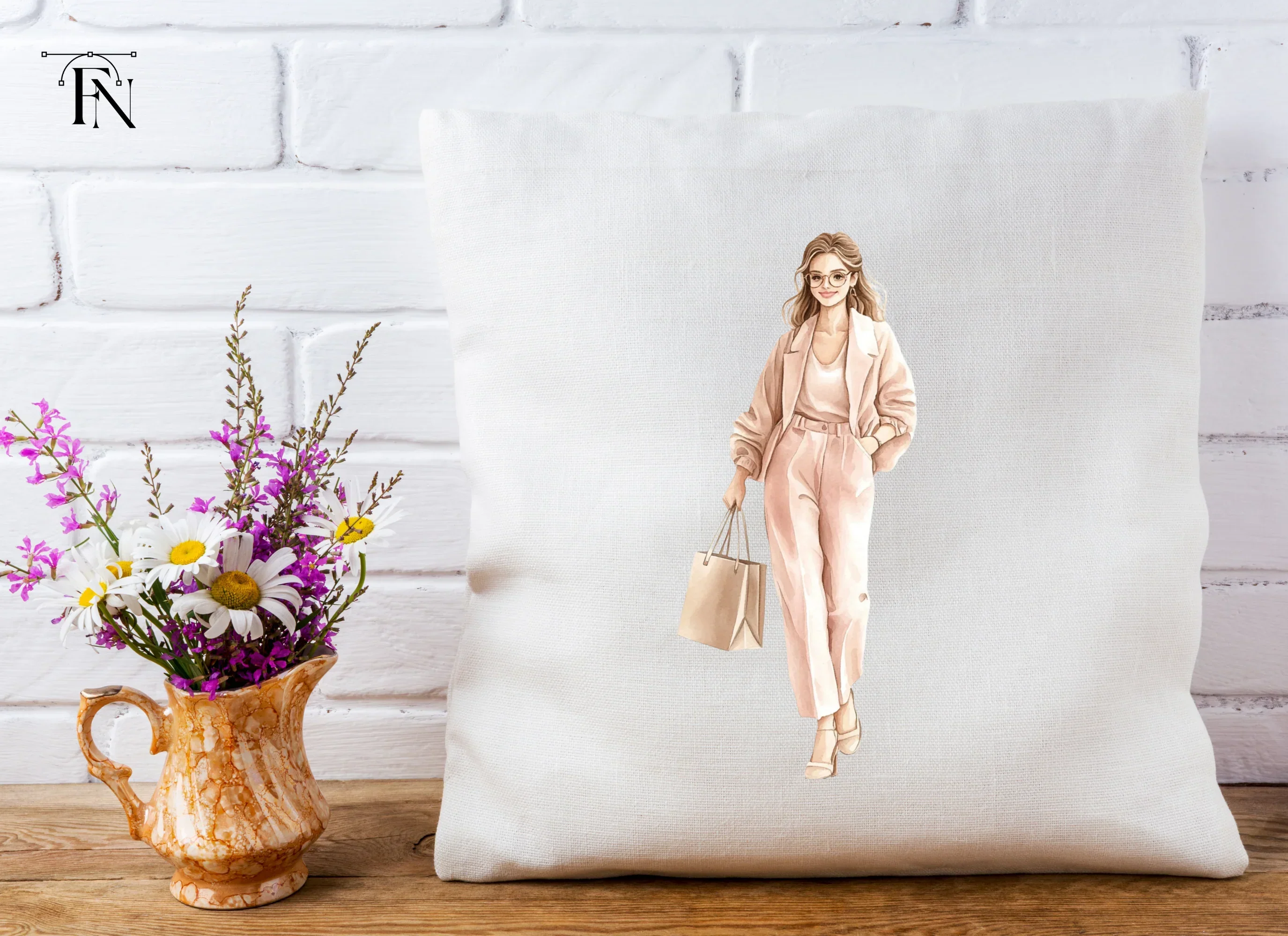 Stylish Woman Shopping Clipart Bundle - Image 5