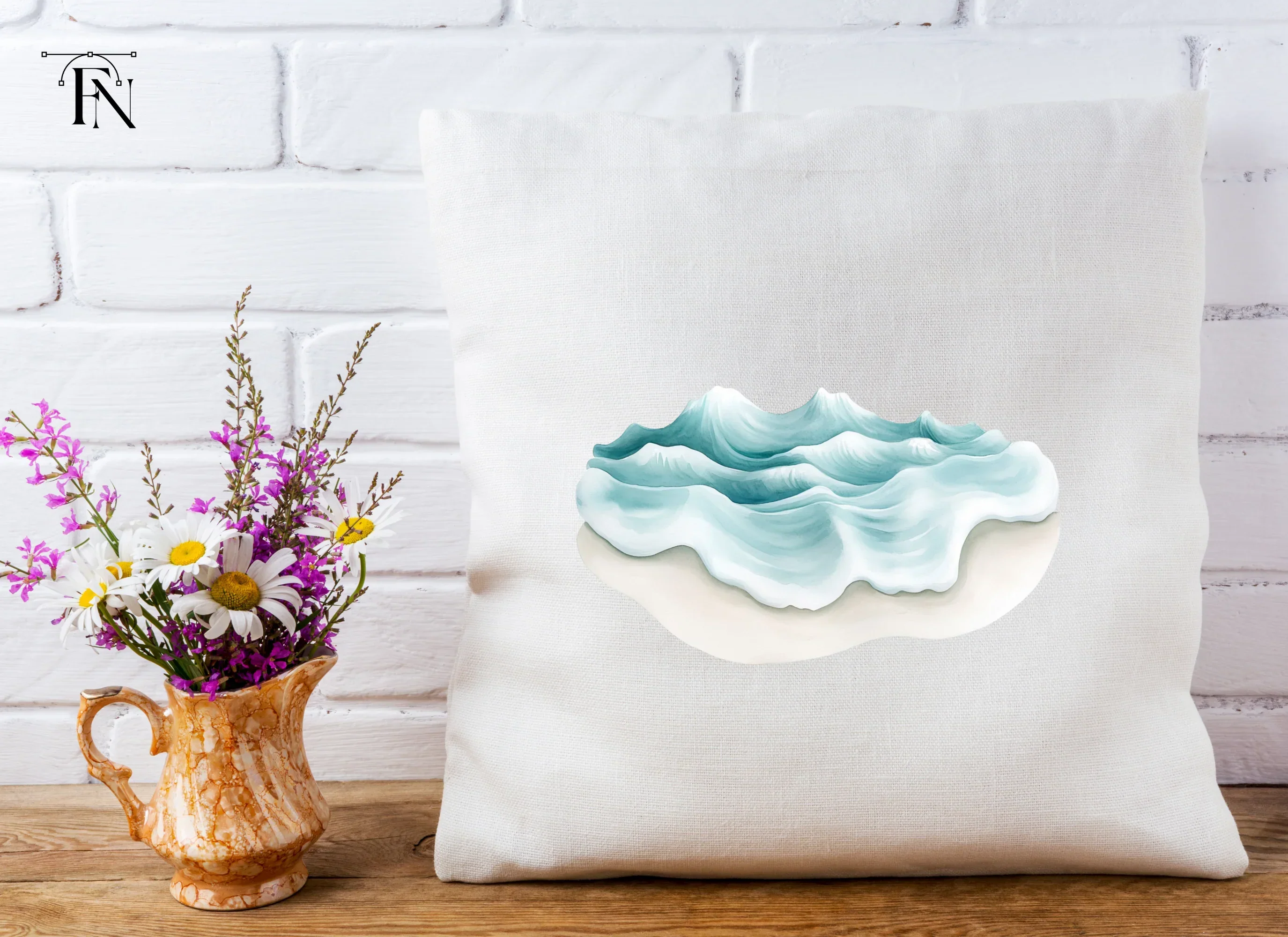 Stylized Ocean Waves Clipart Bundle - Image 5