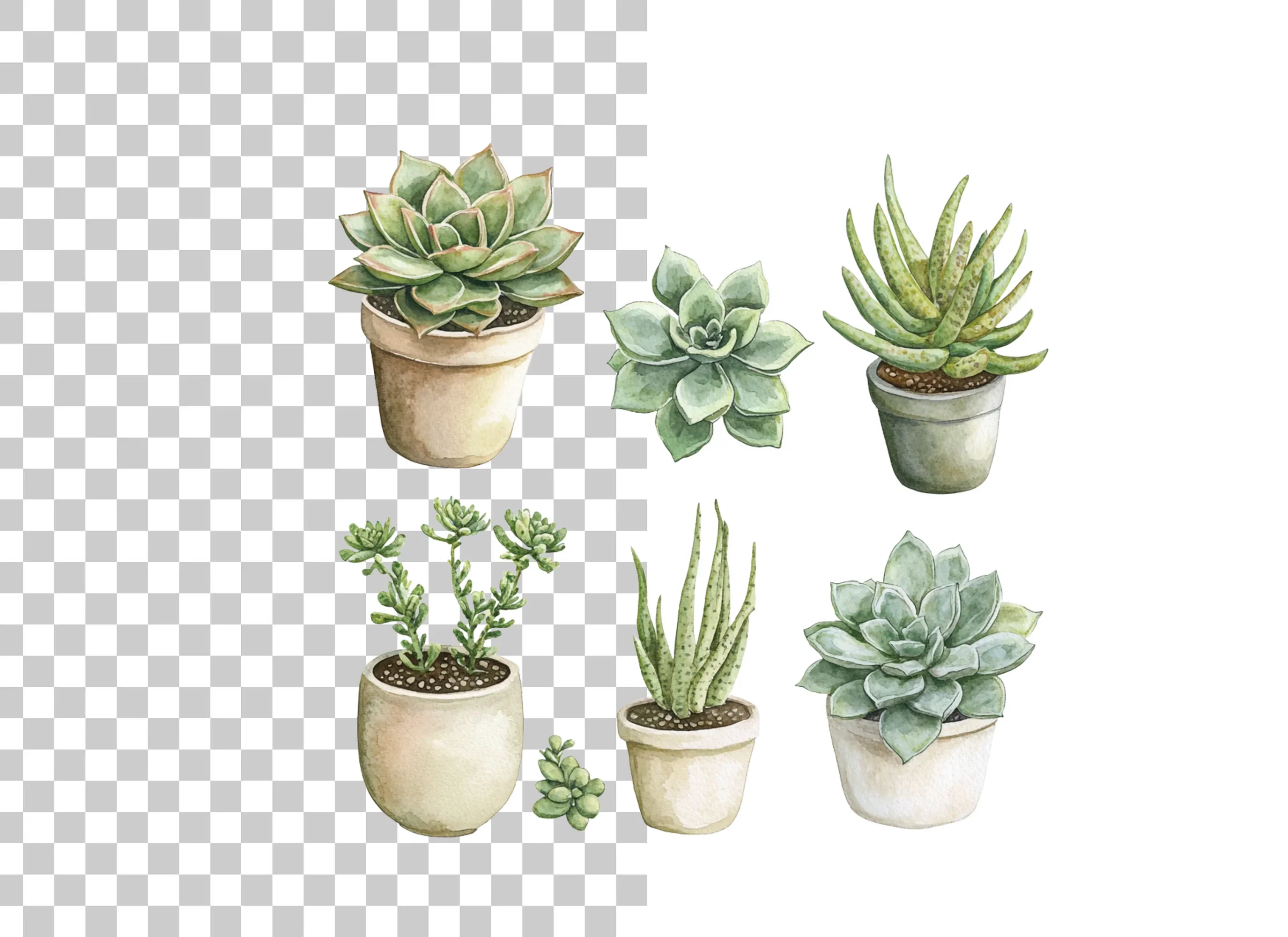 Succulent Clipart Bundle - Image 2