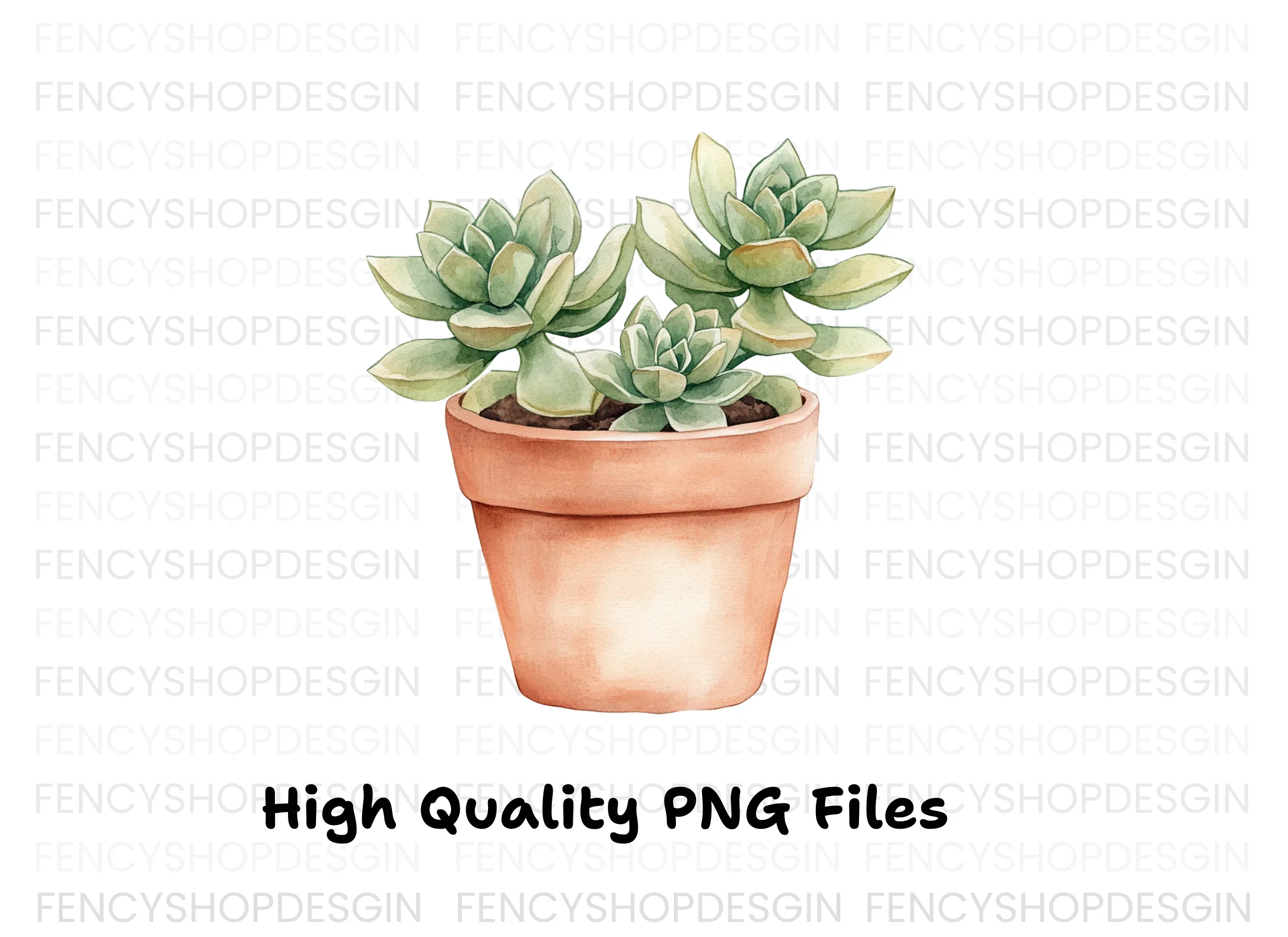 Succulent Plants Clipart Bundle - Image 2