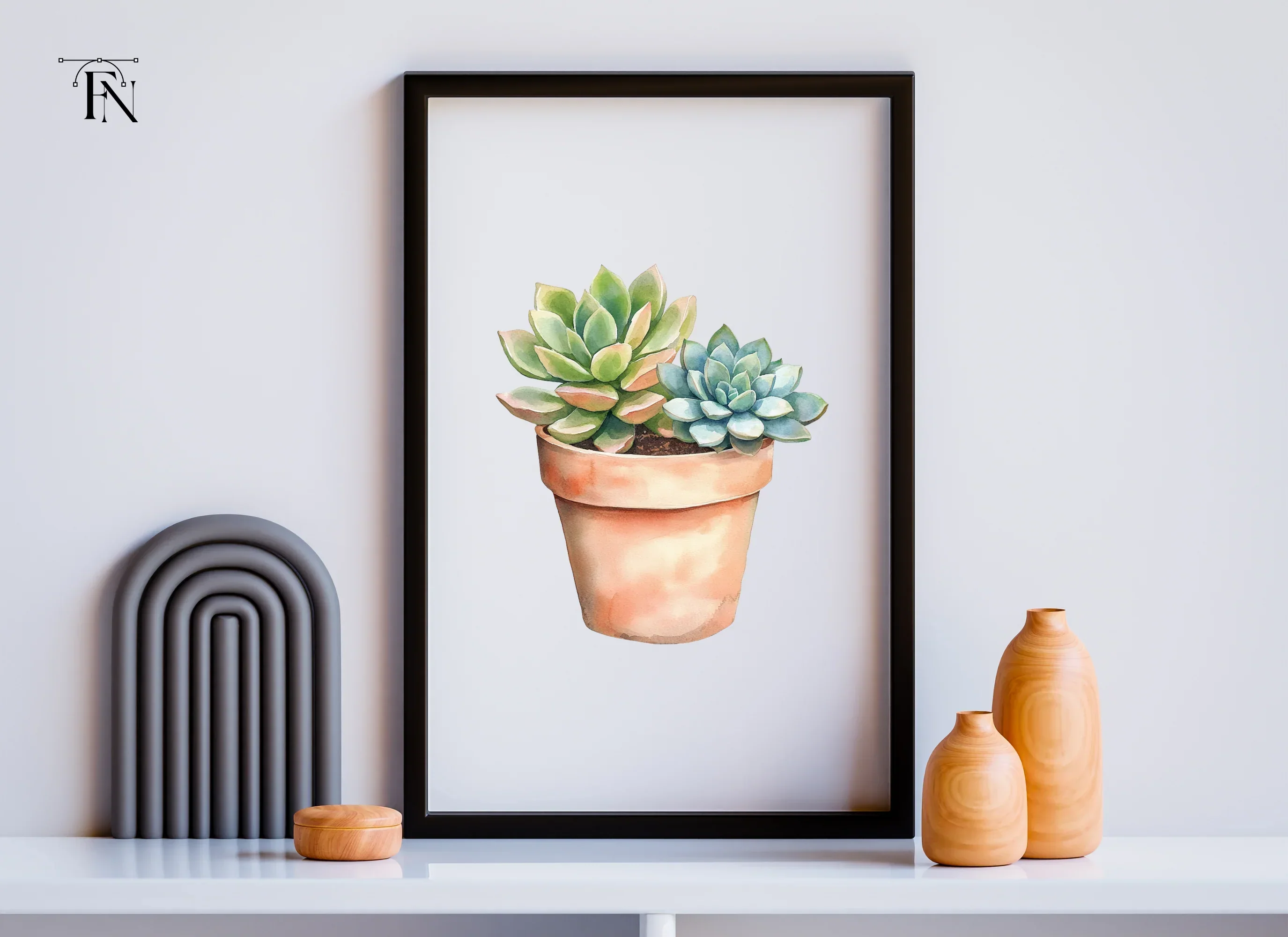 Succulent Plants Clipart Bundle - Image 3