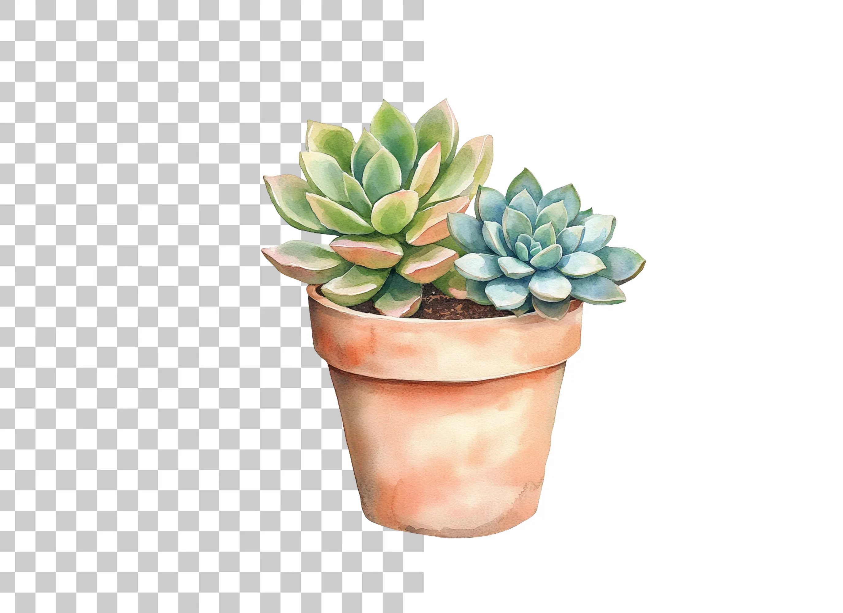 Succulent Plants Clipart Bundle - Image 6