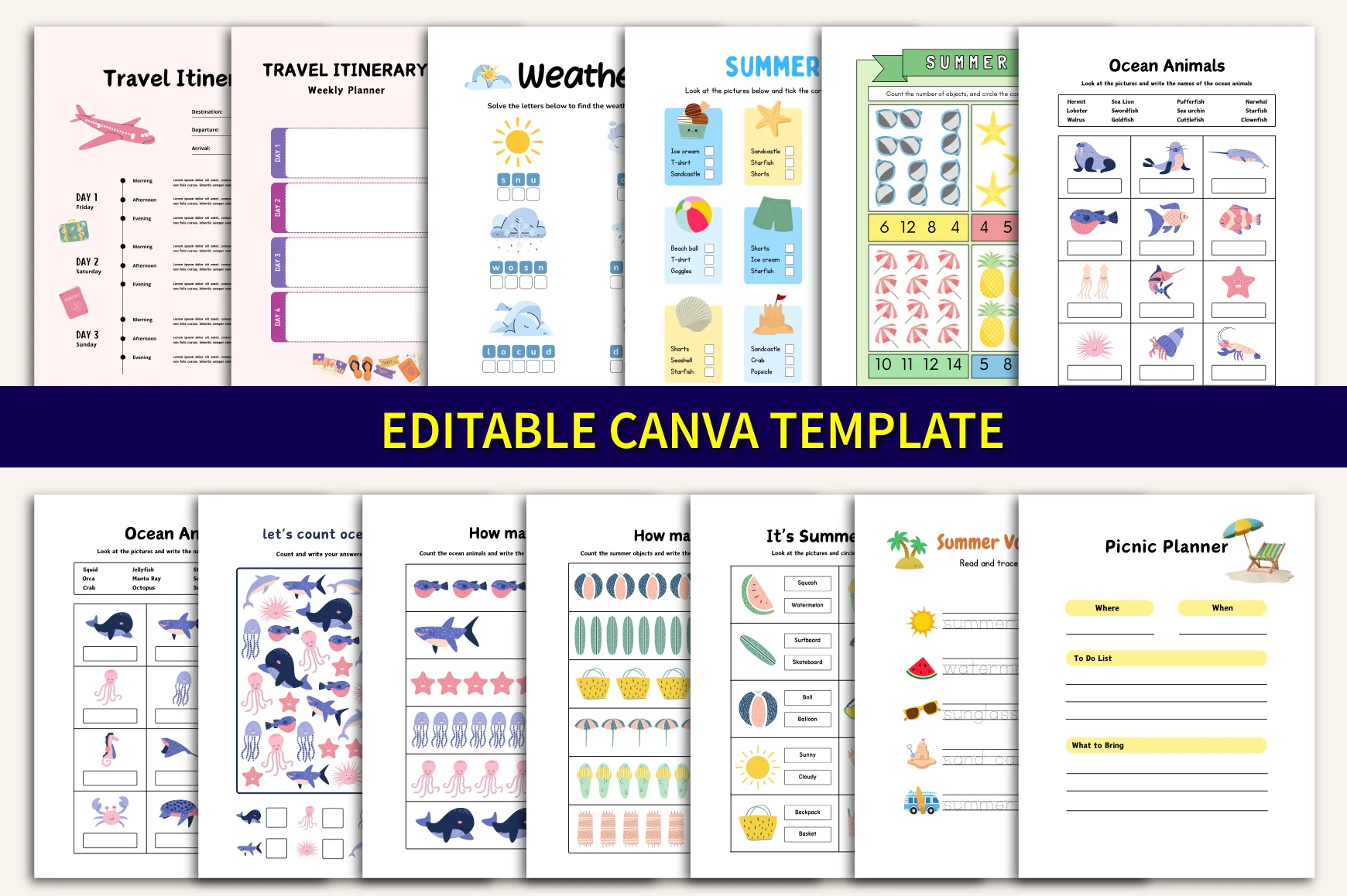 Summer Activity For Children Planner - Image 5