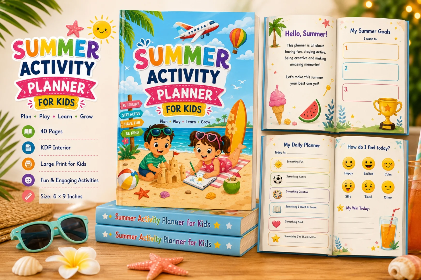 Summer Activity For Kids Planner