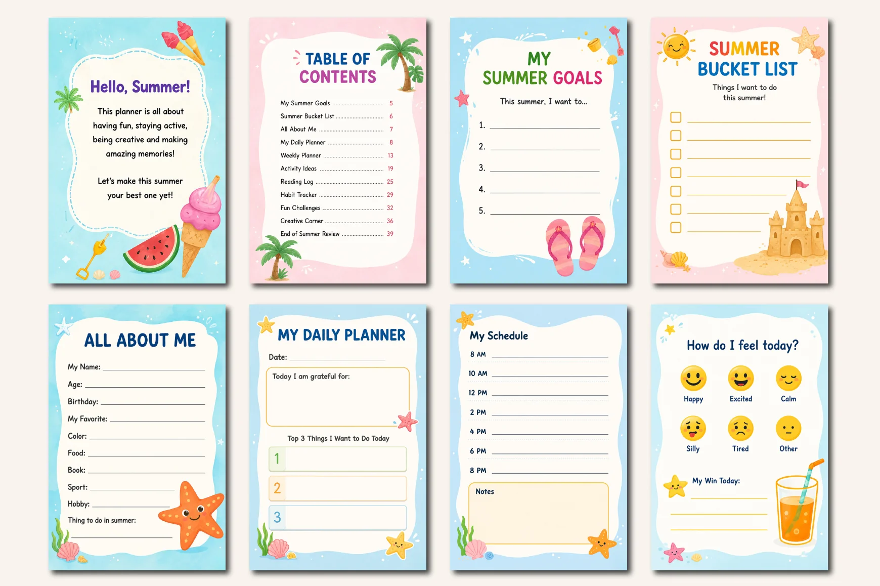 Summer Activity For Kids Planner - Image 2