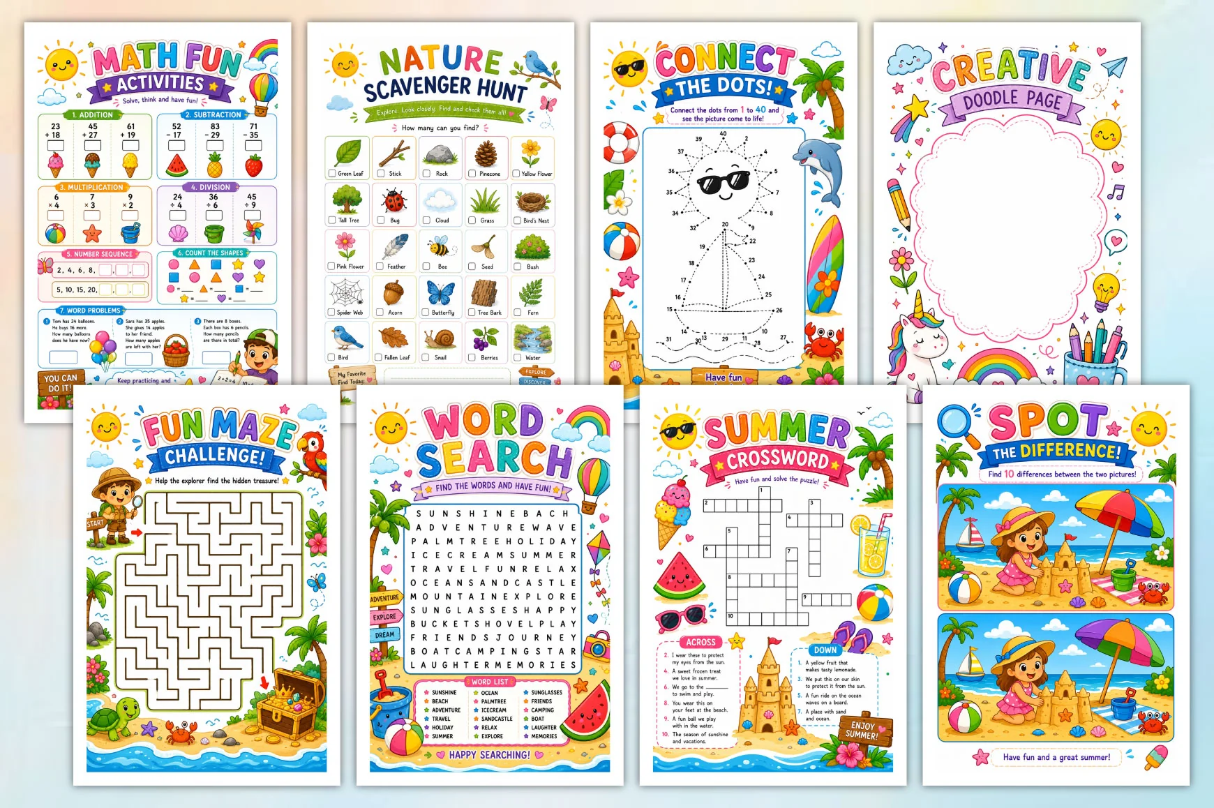 Summer Activity For Kids Planner - Image 2