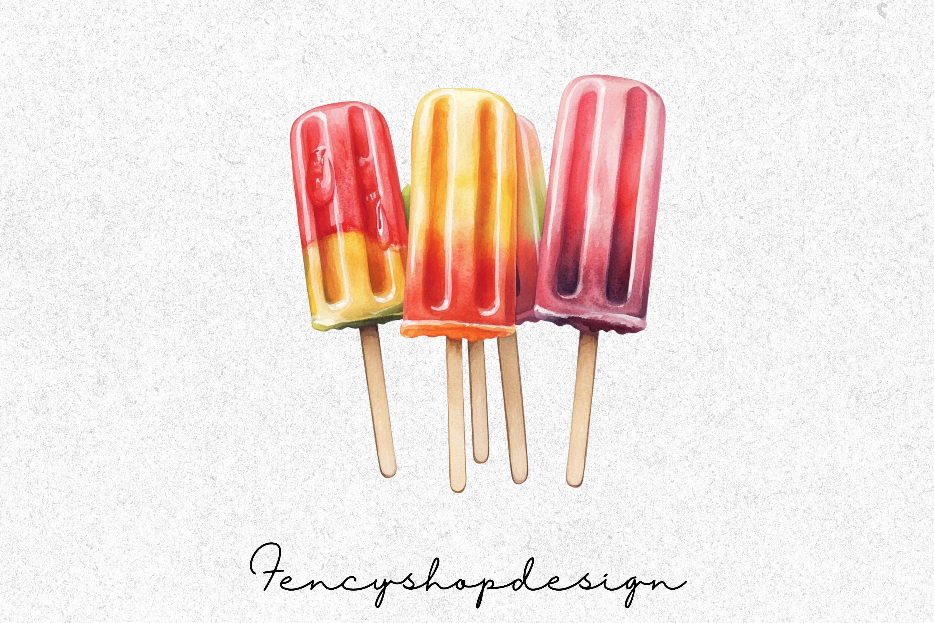 Summer Frozen Treats Clipart Bundle - Image 4