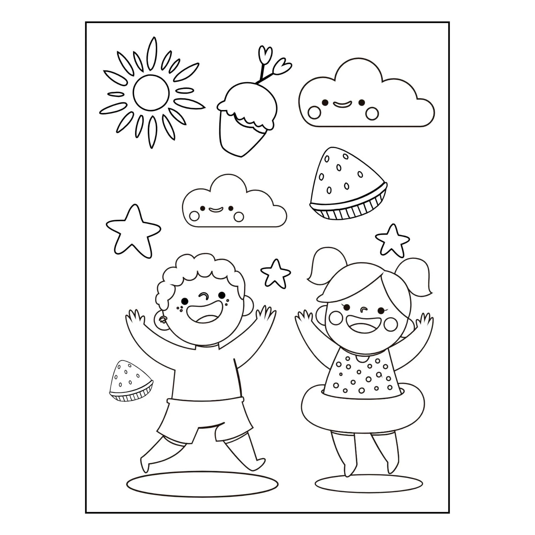 Summer Kids Activities and Coloring Book - Image 3