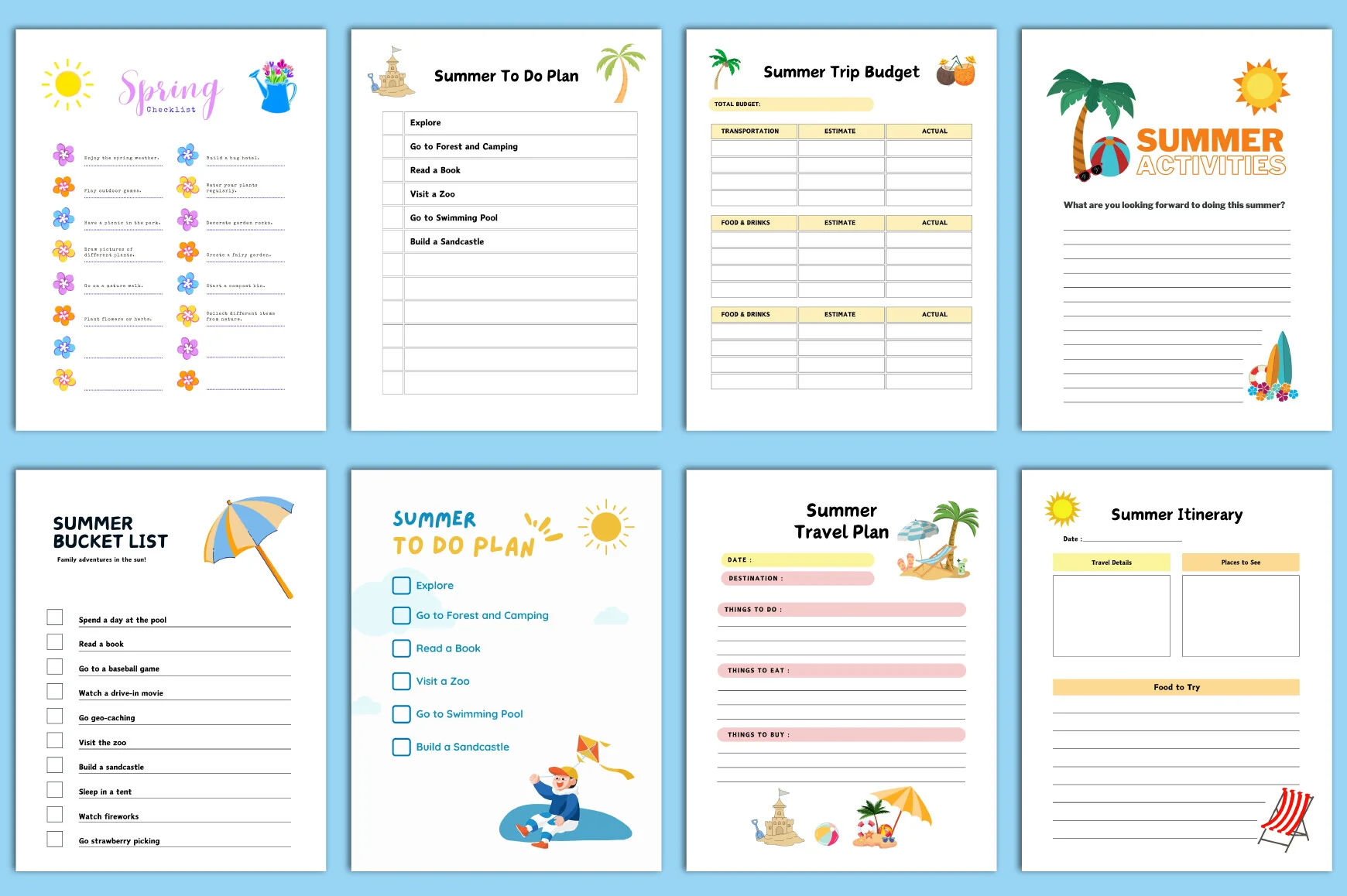 Summer Kids Planner - Image 3