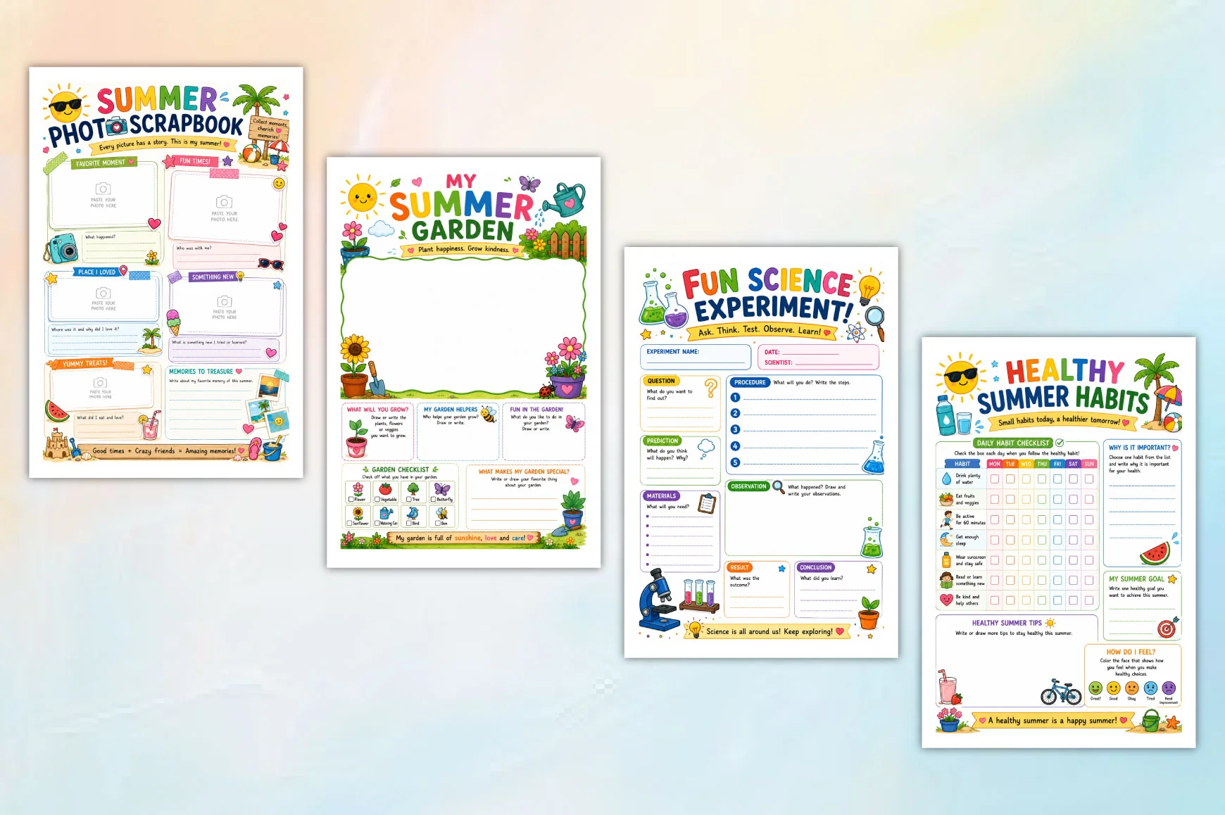 Summer Learning Activity For Kids Journal - Image 3